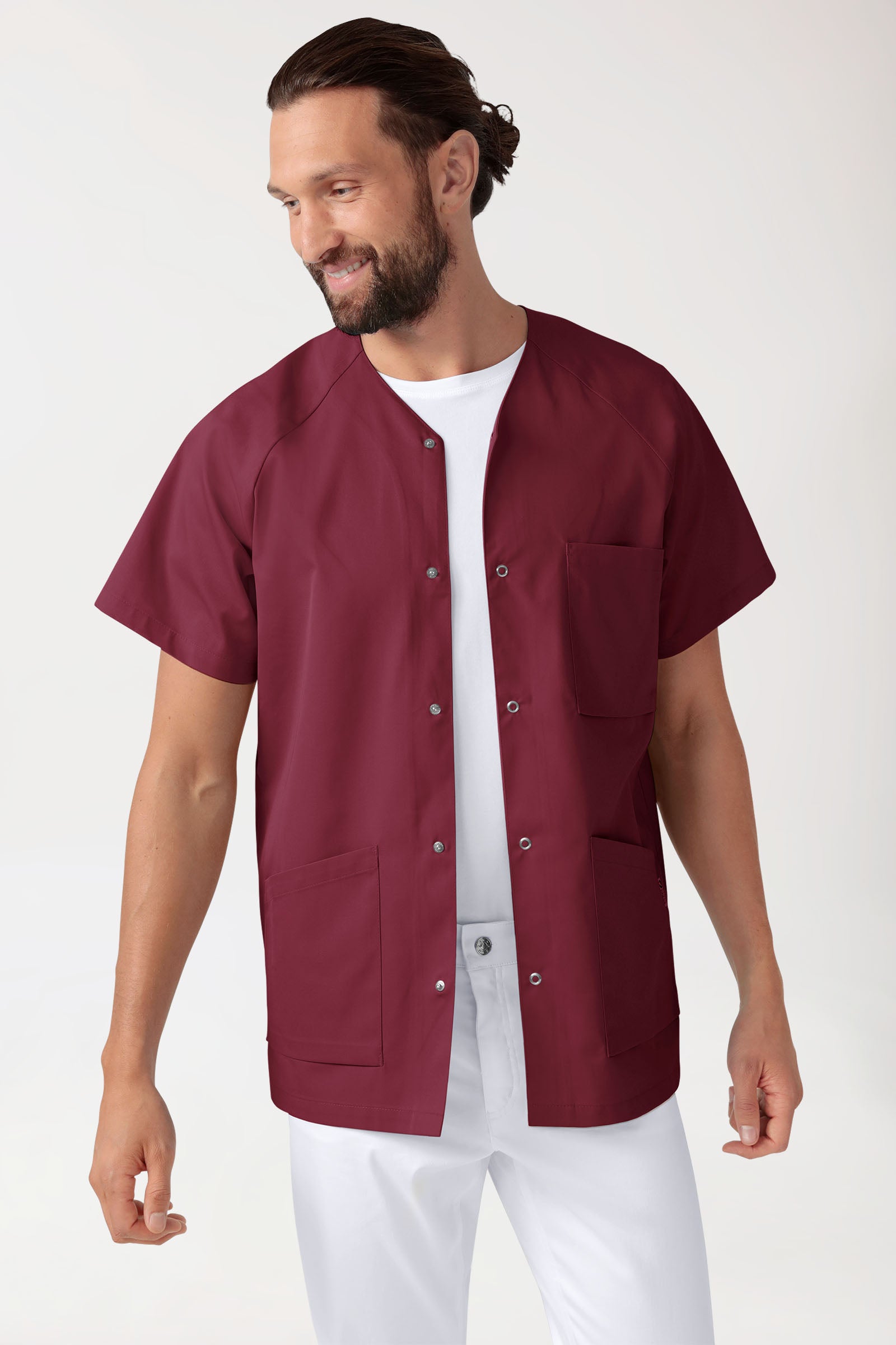 CORE tuniek heren - doorknoopsluiting bordeaux