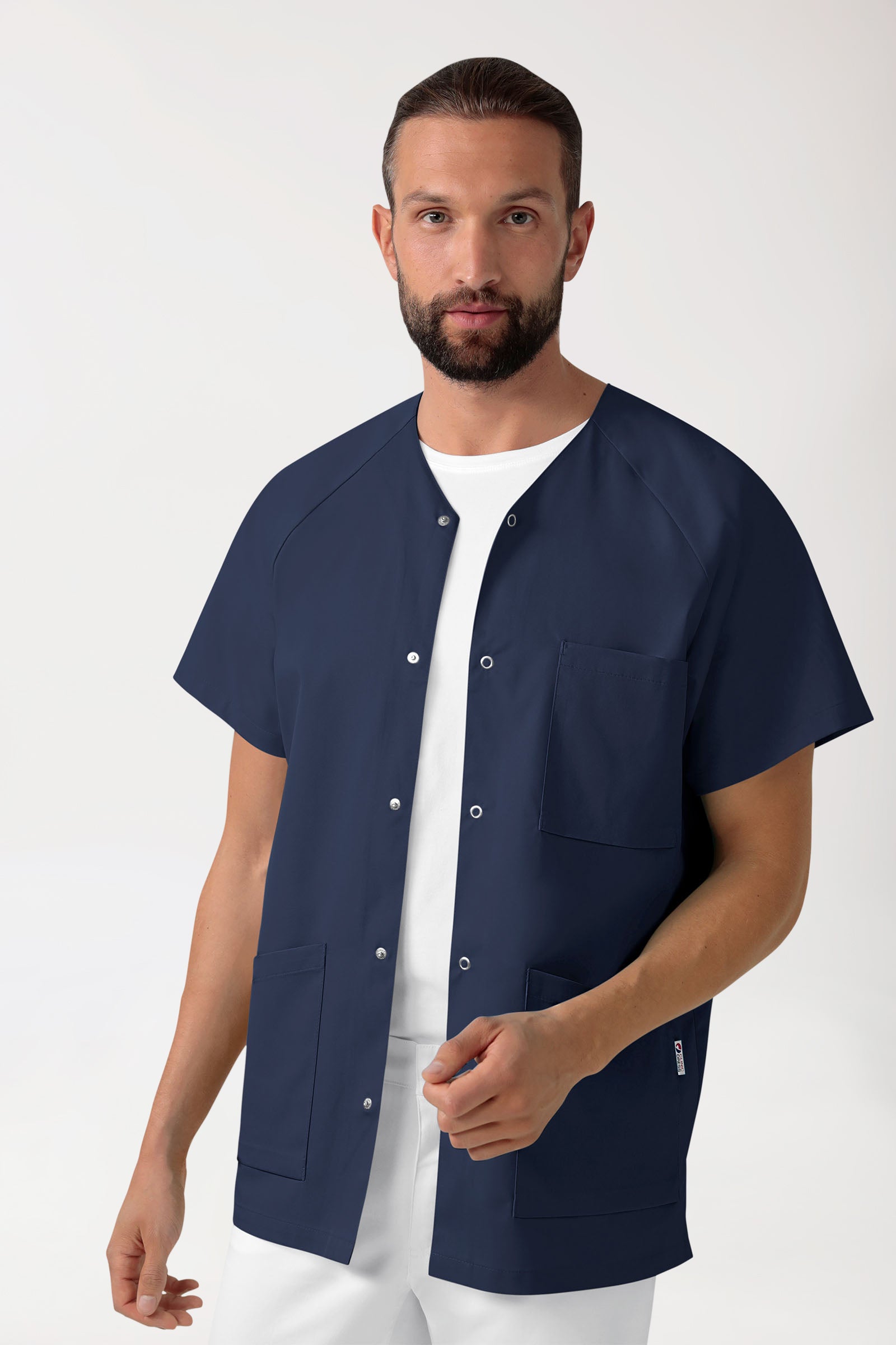 CORE tuniek heren - doorknoopsluiting navy