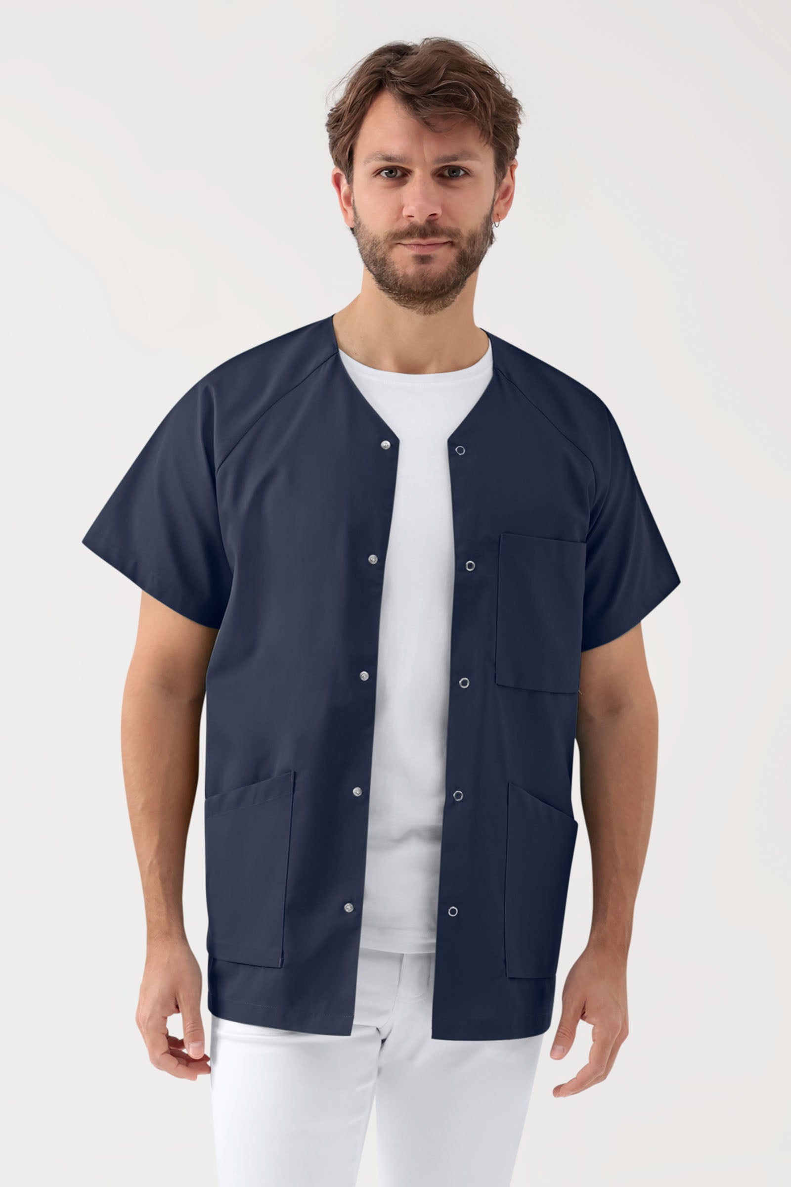 Tuniek-tuniek heren - drukknoopsluiting navy