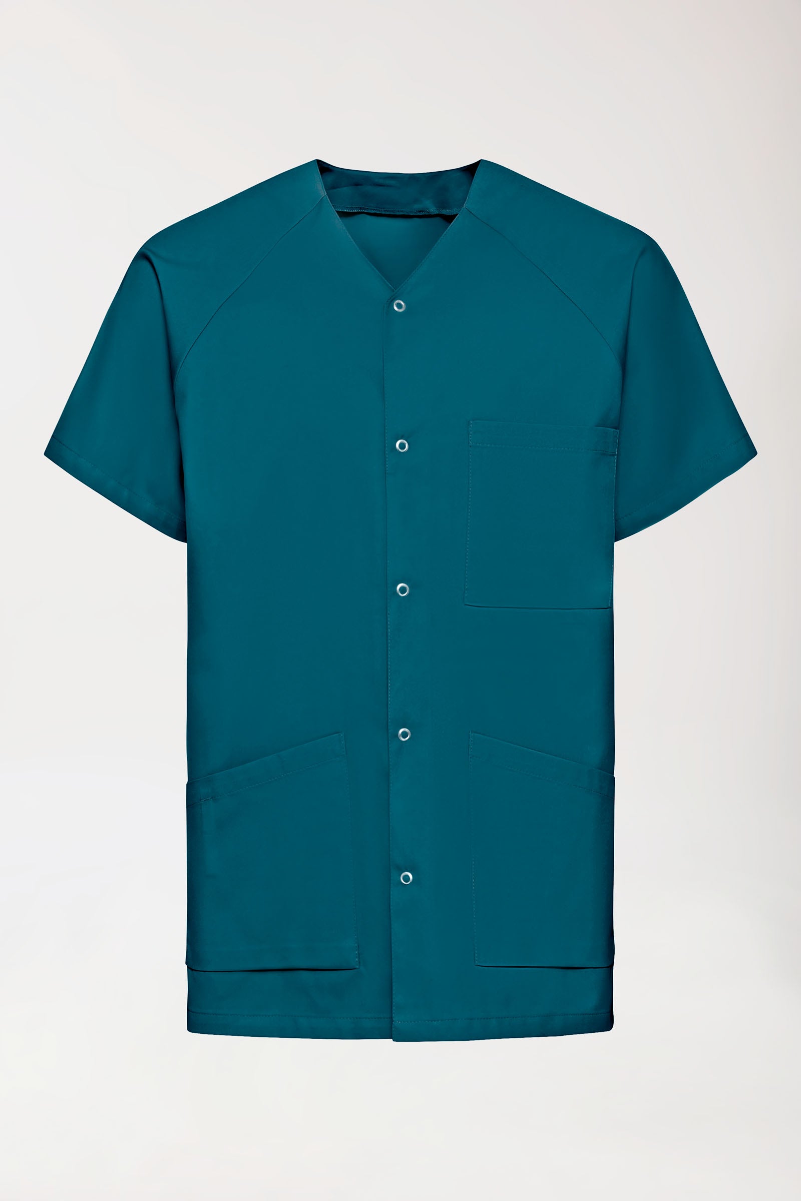 Tuniek-tuniek heren - drukknoopsluiting petrol