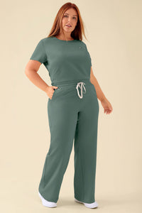 KAERE broek dames - wijd been donkergroen