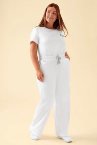 KAERE broek dames - wijd been wit