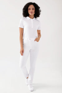 COMFY FLEX 5-pocket broek dames - rechte pijp wit