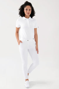 COMFY FLEX broek dames - chino stijl wit