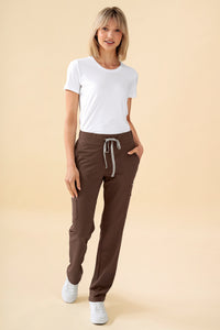 KAERE broek dames - rechte zoom coffee