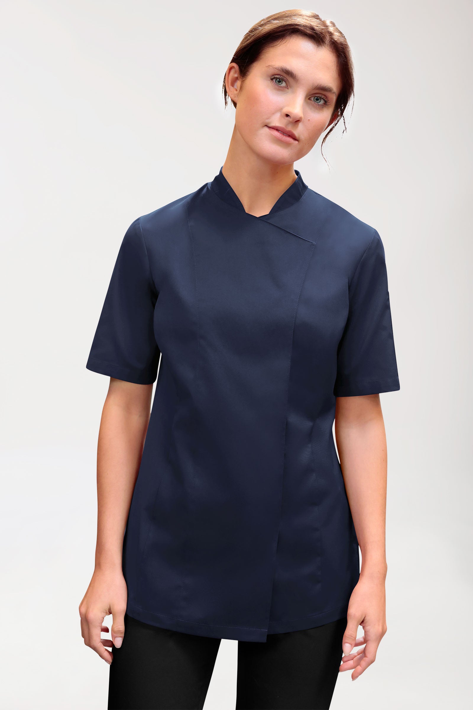 Gastro koksjas dames - 1/2 mouw navy