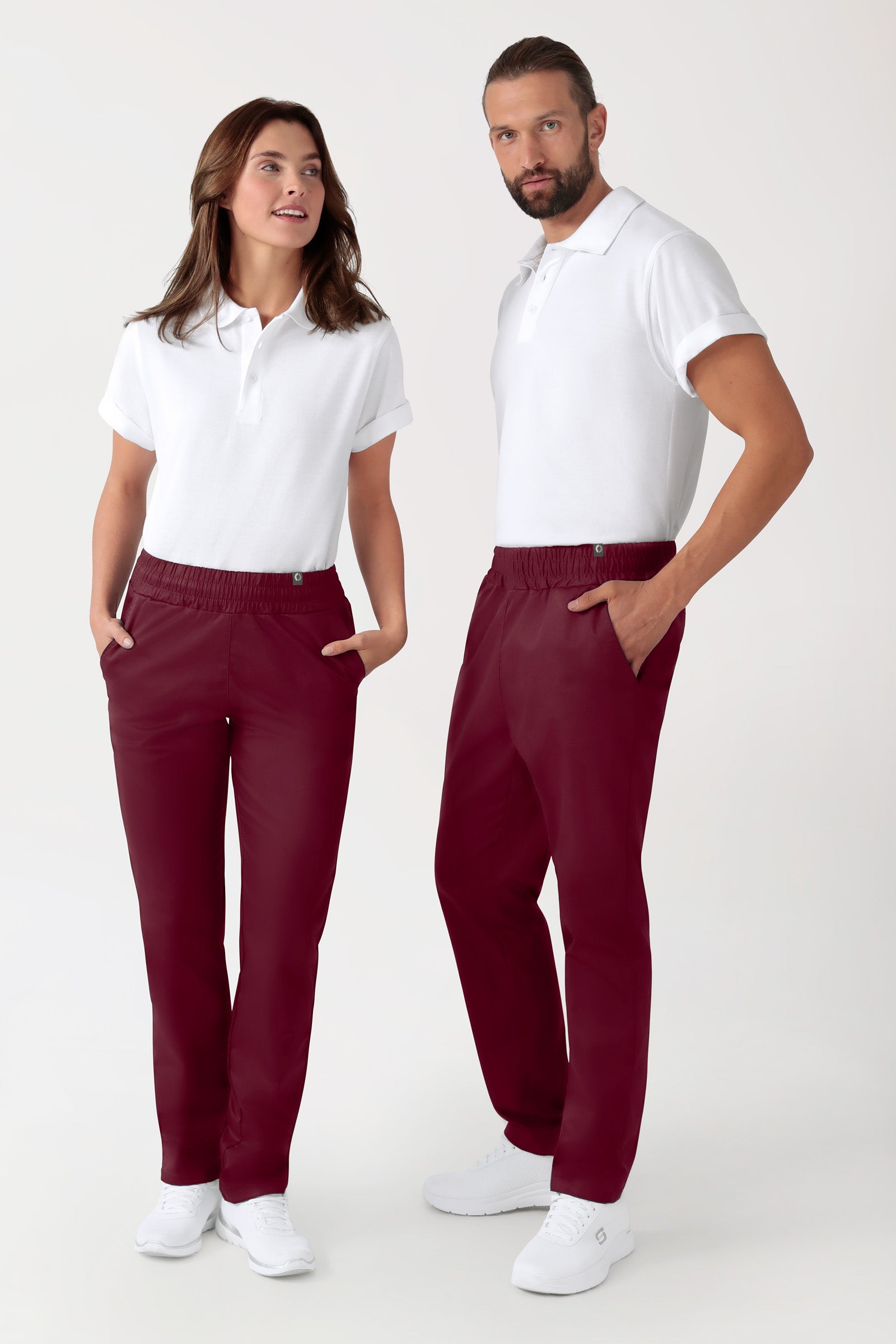 CORE broek uniseks - hoge boord bordeaux
