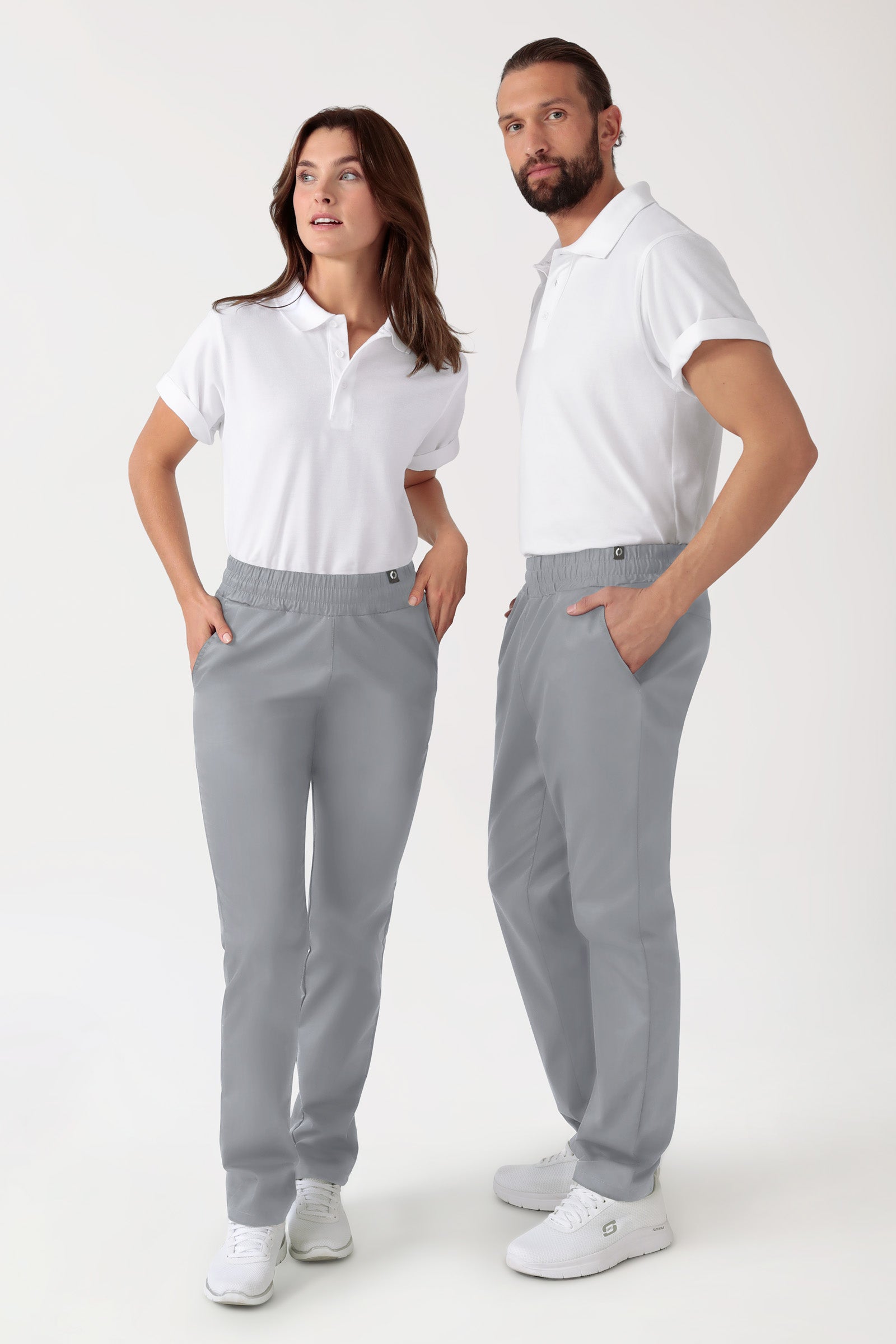 CORE broek uniseks - hoge boord grijs