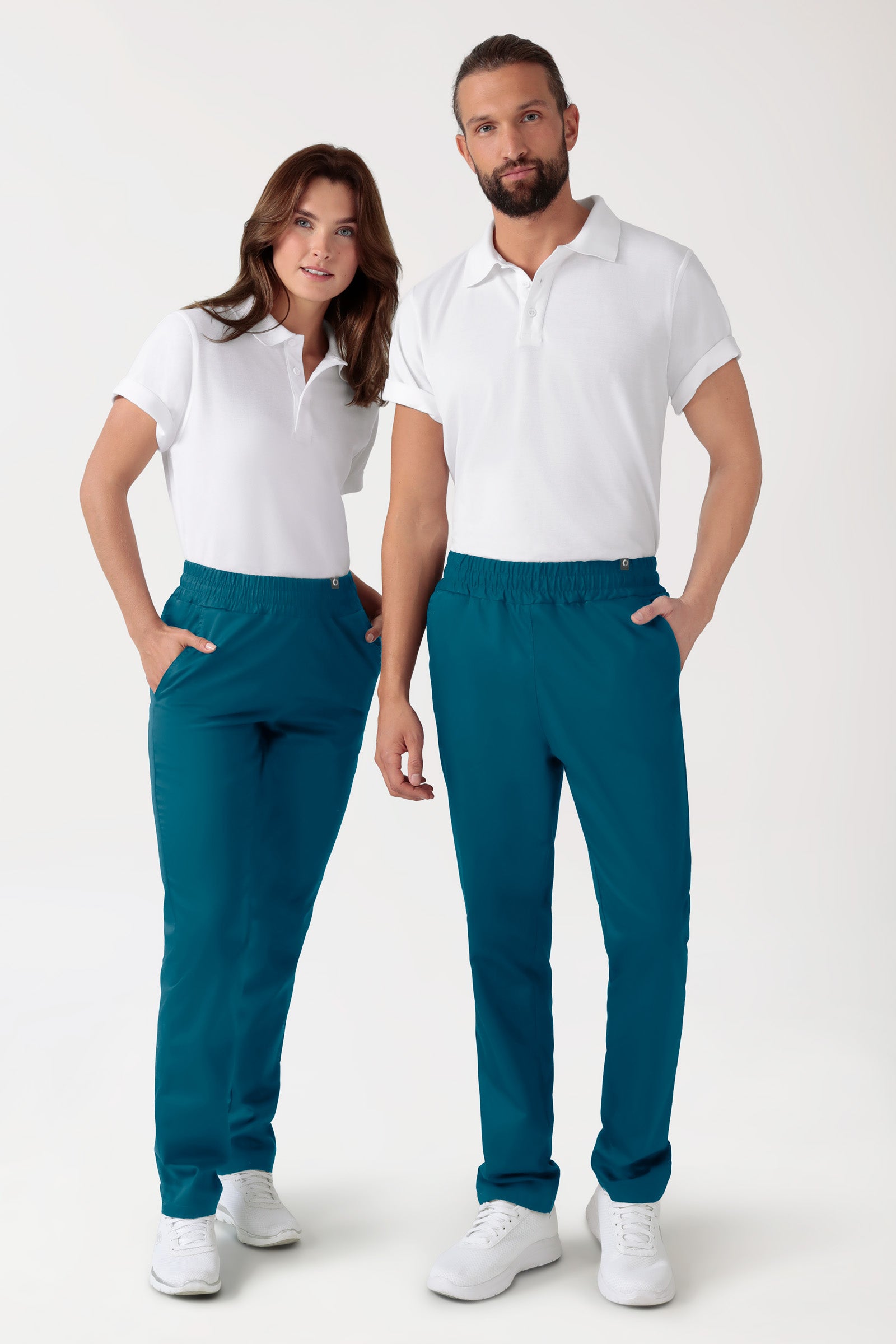 CORE broek uniseks - hoge boord petrol