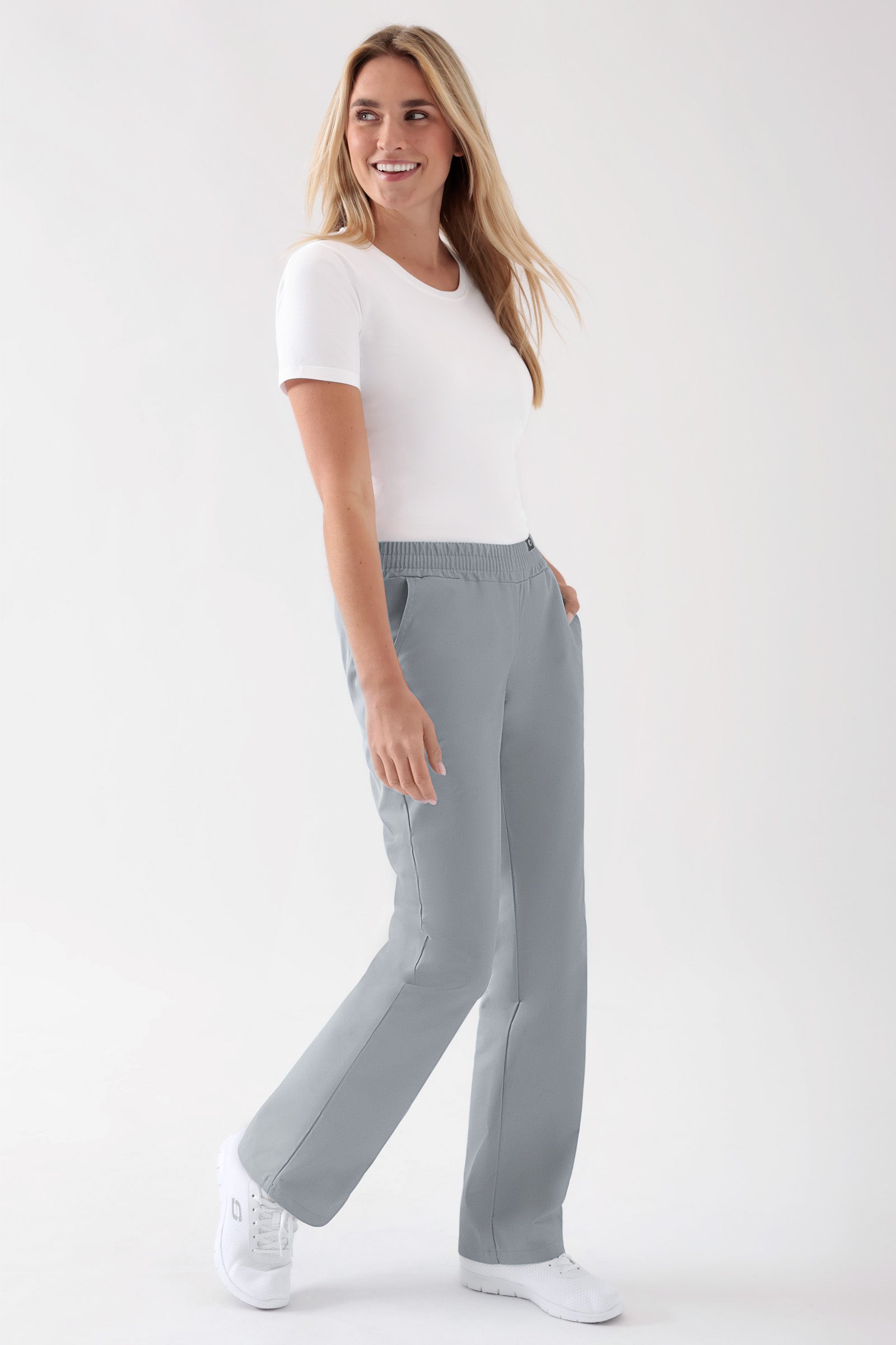 JUST STRONG Broek dames - elastische boordgrijs