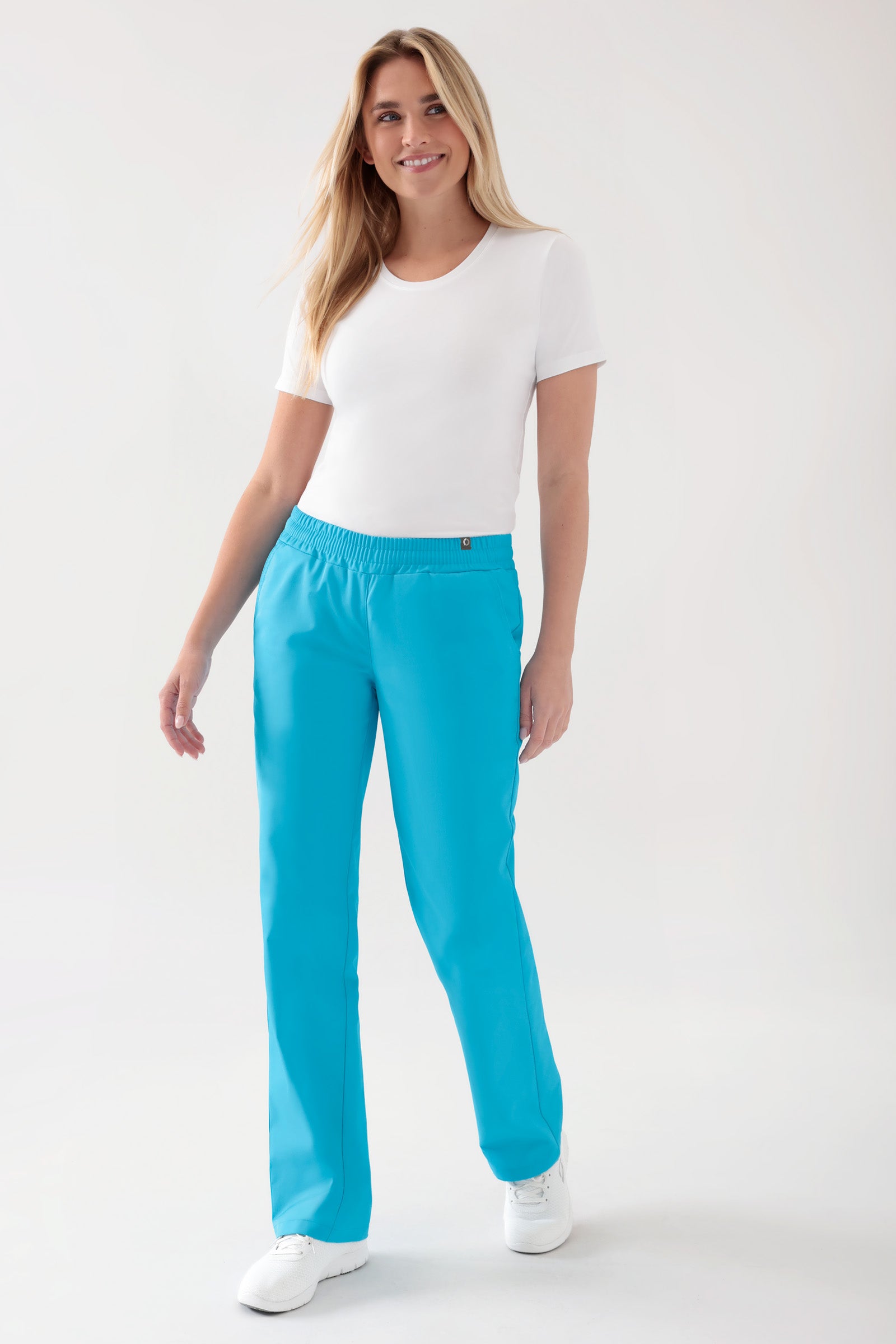 JUST STRONG Broek dames - elastische boordturquoise