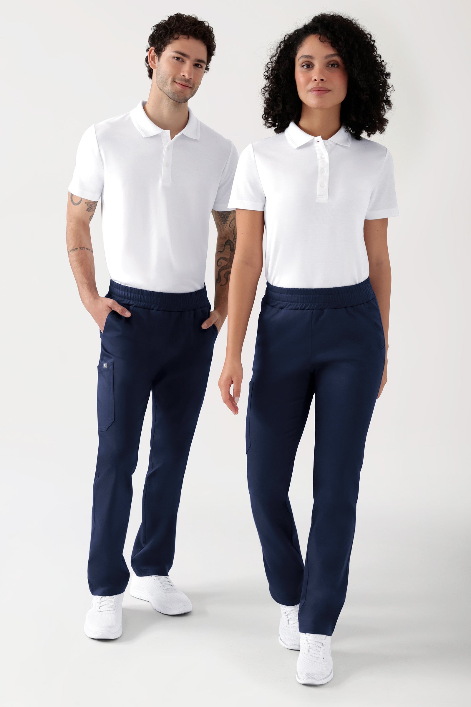 COMFY FLEX Stretch broek Unisex - 1/1 Lengte navy, Voorzijde view