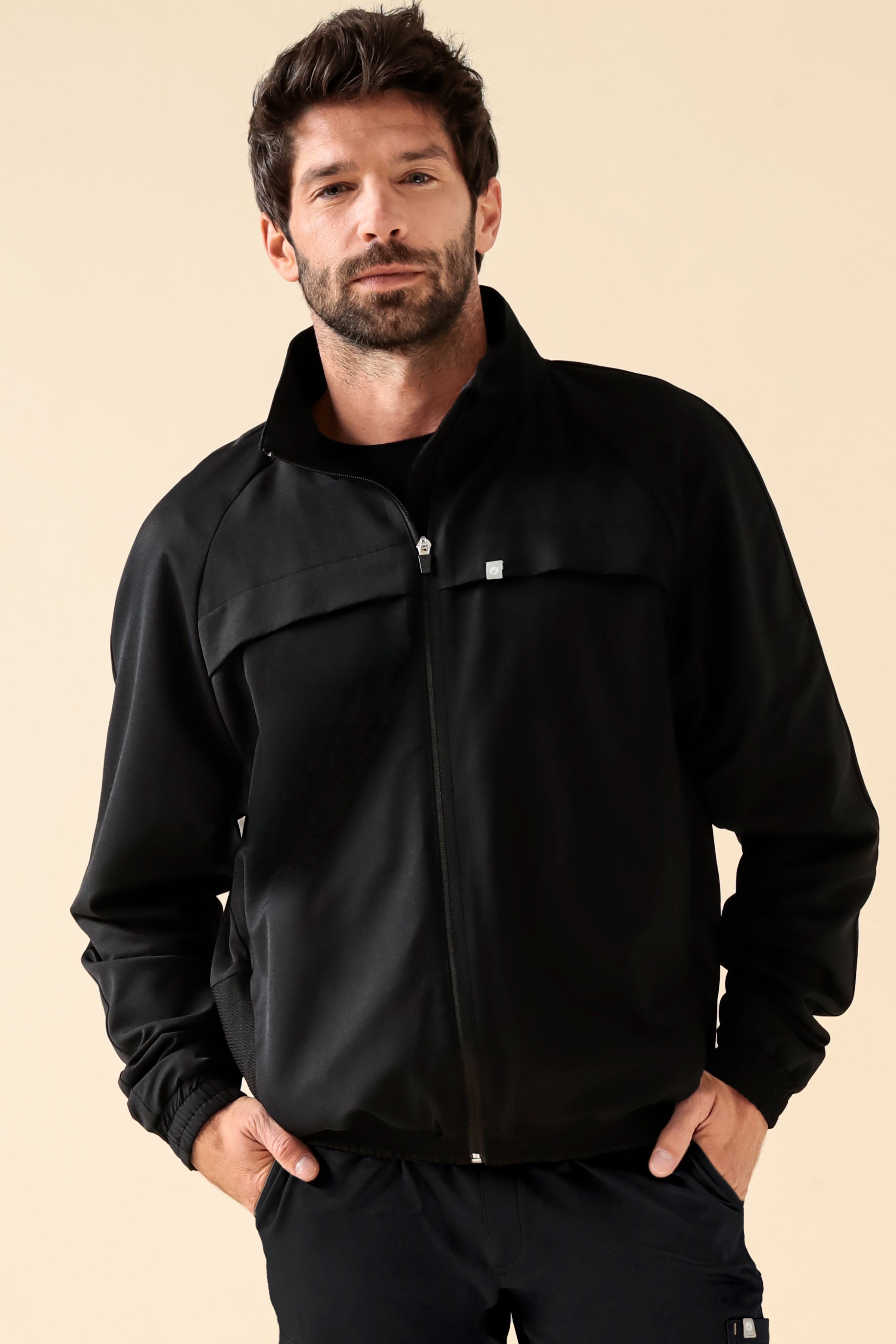 KAERE blouson heren - met elastische manchetten zwart