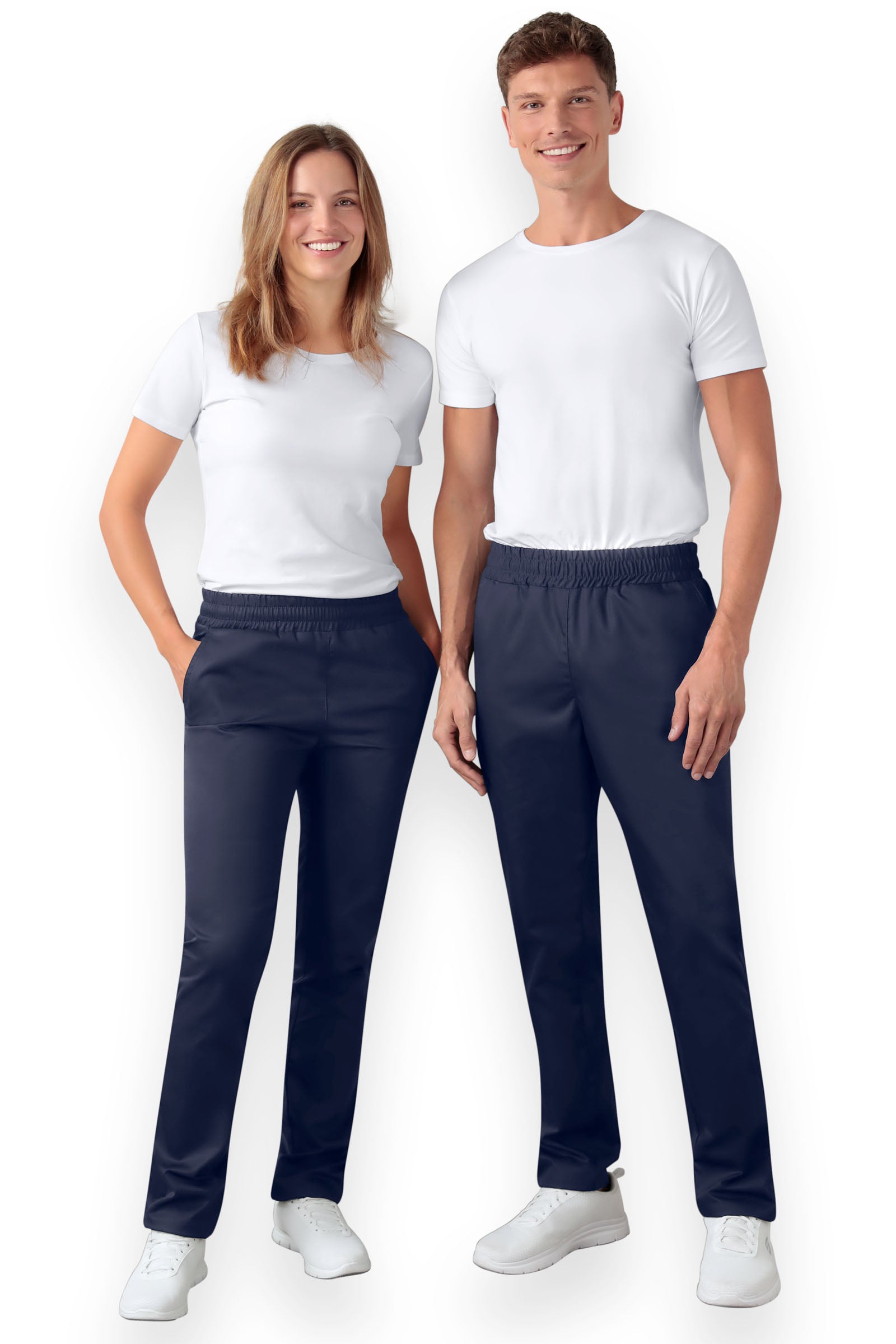 Broek uniseks - hoge boord inkt