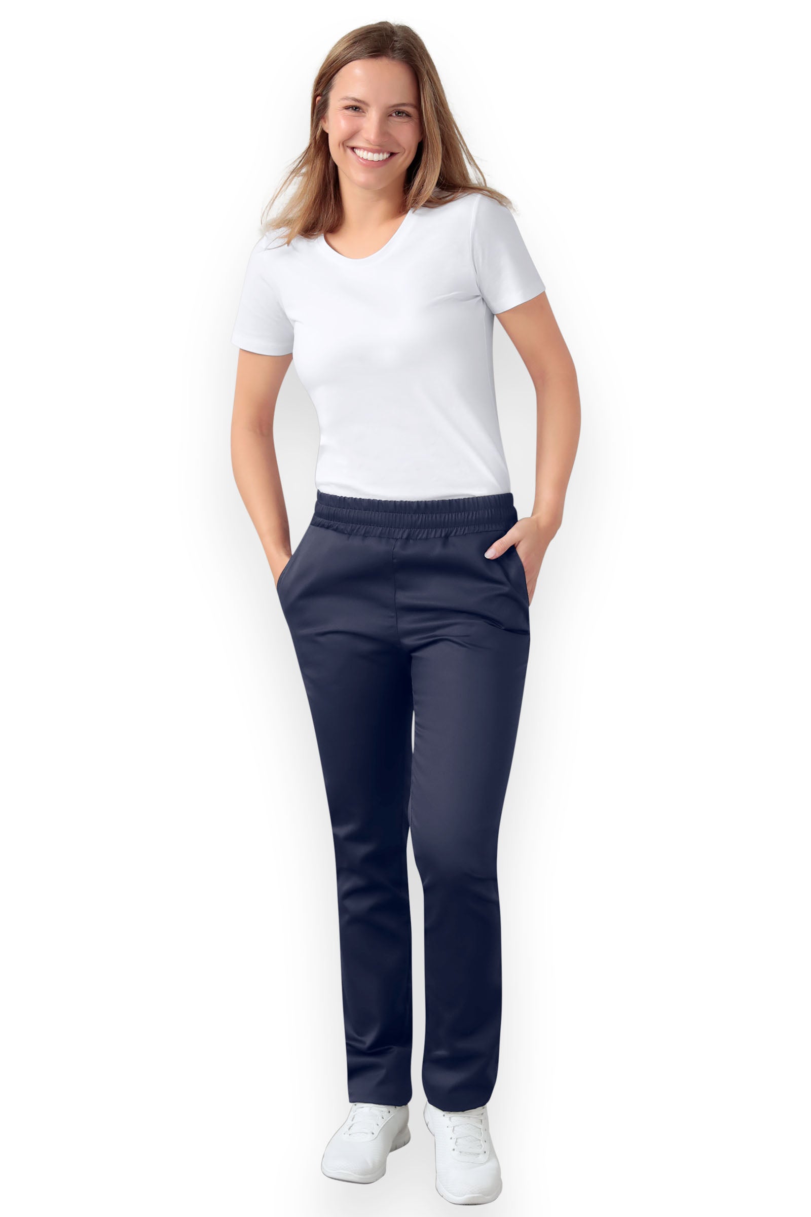 Broek uniseks - hoge boord inkt