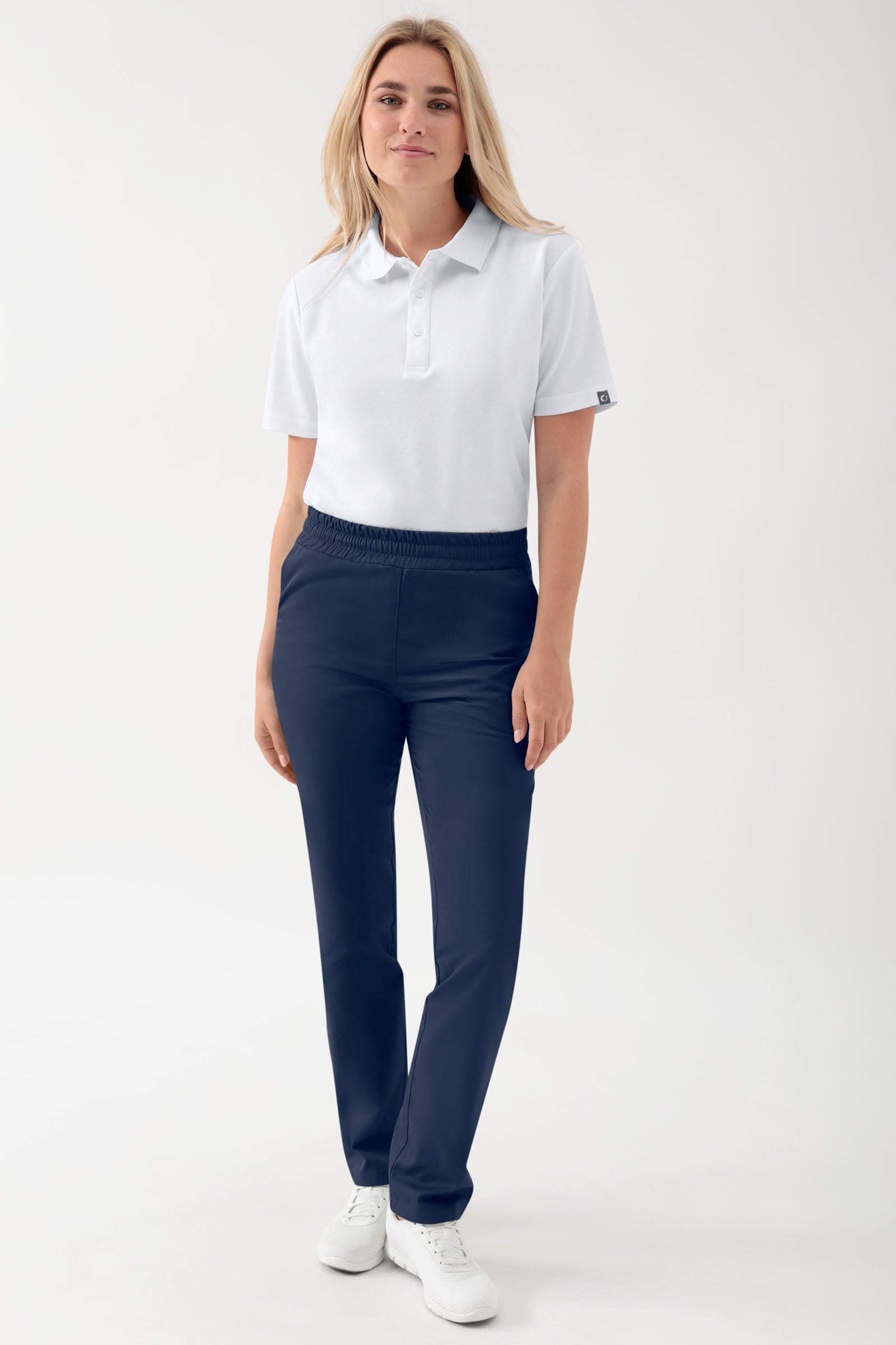 GREEN Stretch broek Unisex - elastische boord navy