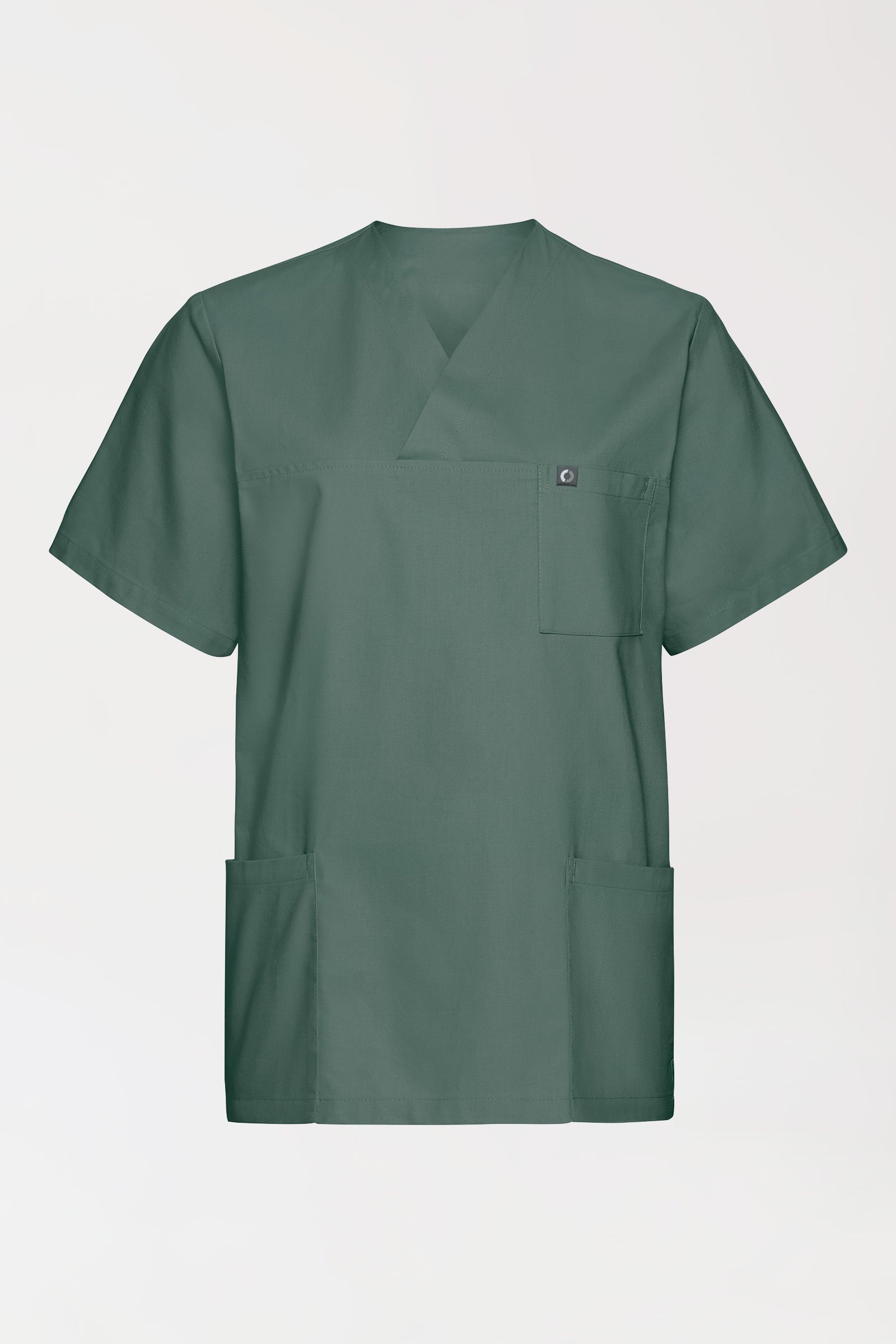 Katoenen oversteektuniek unisex - 2-pack donkergroen
