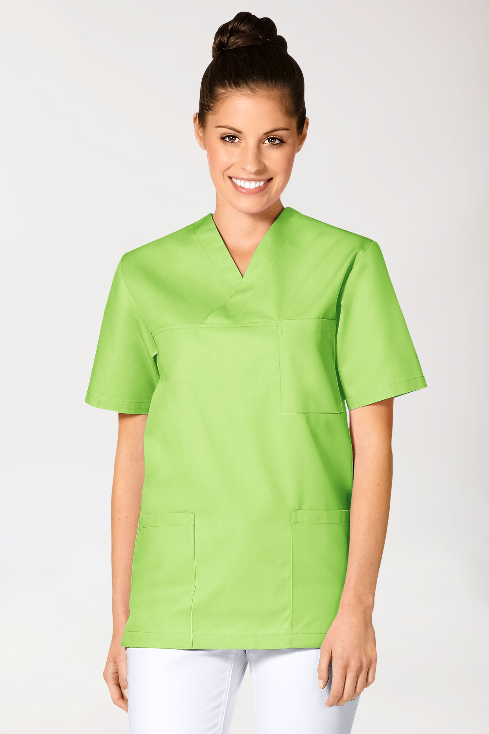 JUST STRONG oversteektuniek uniseks - V-hals kiwi