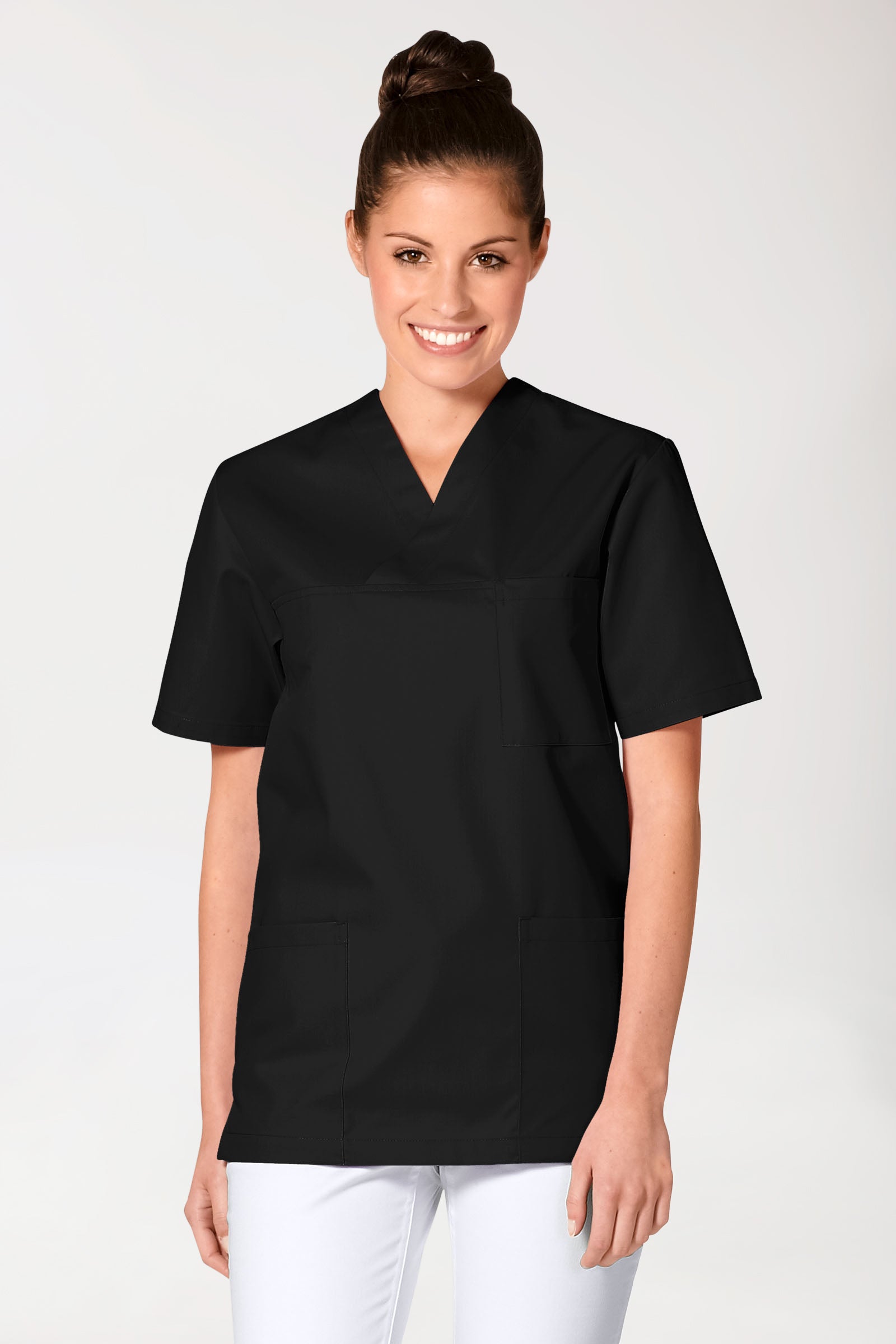 JUST STRONG oversteektuniek uniseks - V-hals zwart