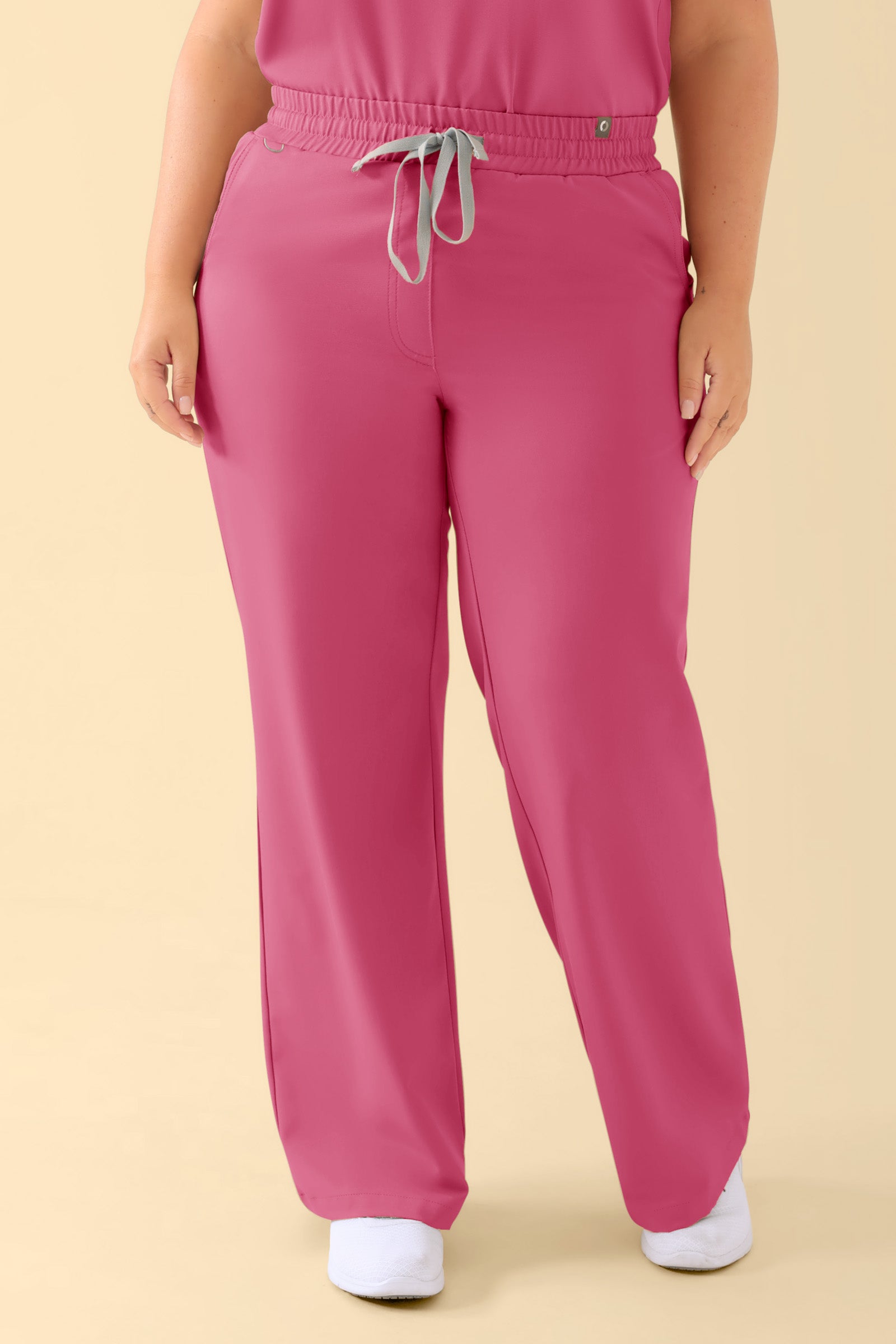 KAERE broek dames - wijd been oud rose, Voorzijde view