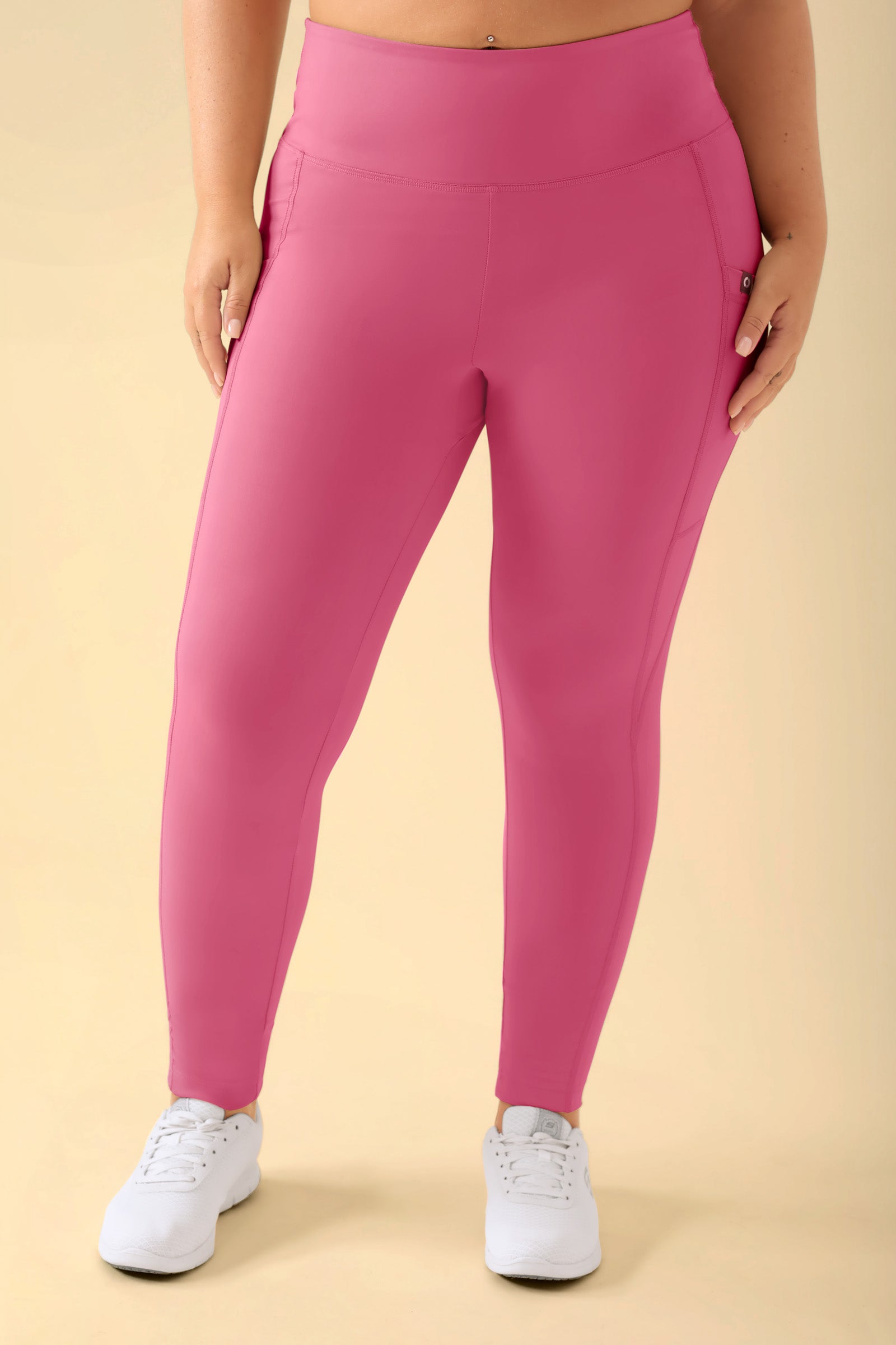 KAERE Leggings dames - super elastisch oud rose, Voorzijde view