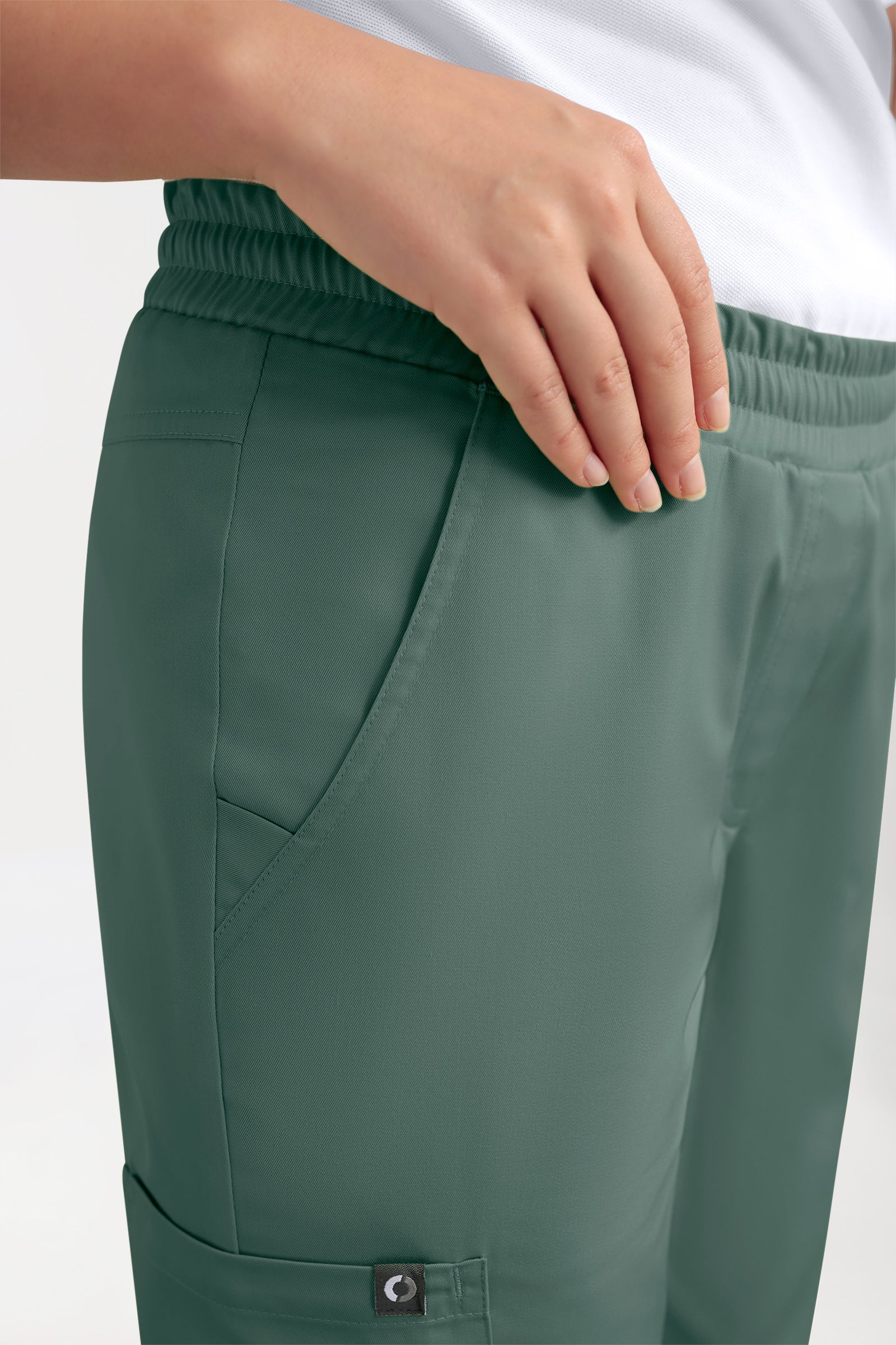 CORE cargo broek dames - joggingbroek style donkergroen