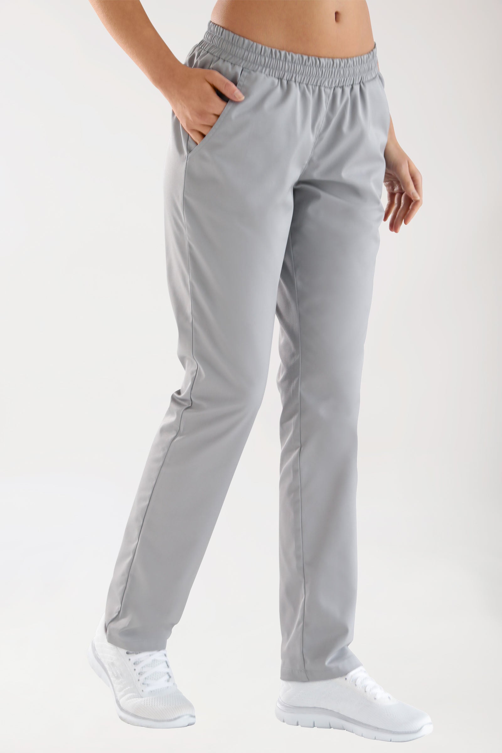 CORE broek dames - licht verlaagde boord grijs