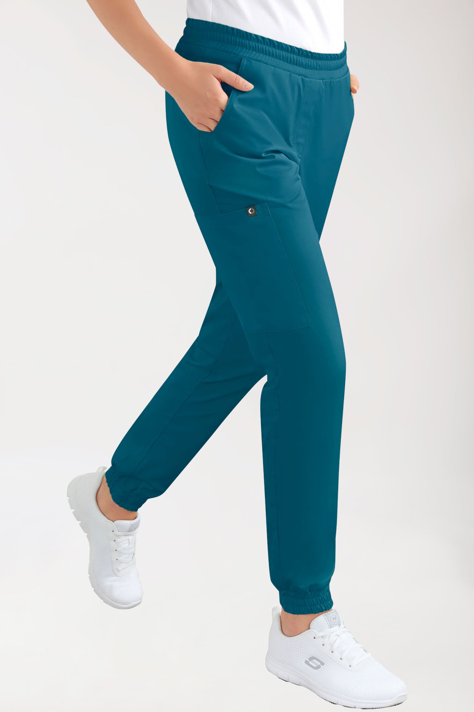 CORE cargo broek dames - joggingbroek style petrol
