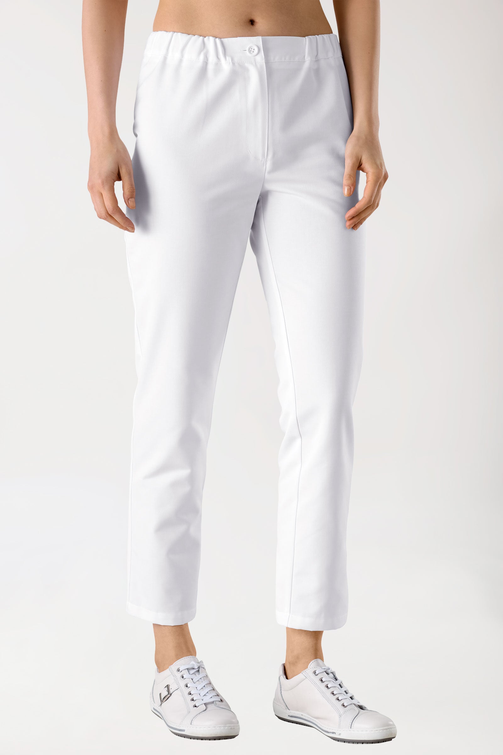 JUST STRONG broek dames - slip-on broek wit