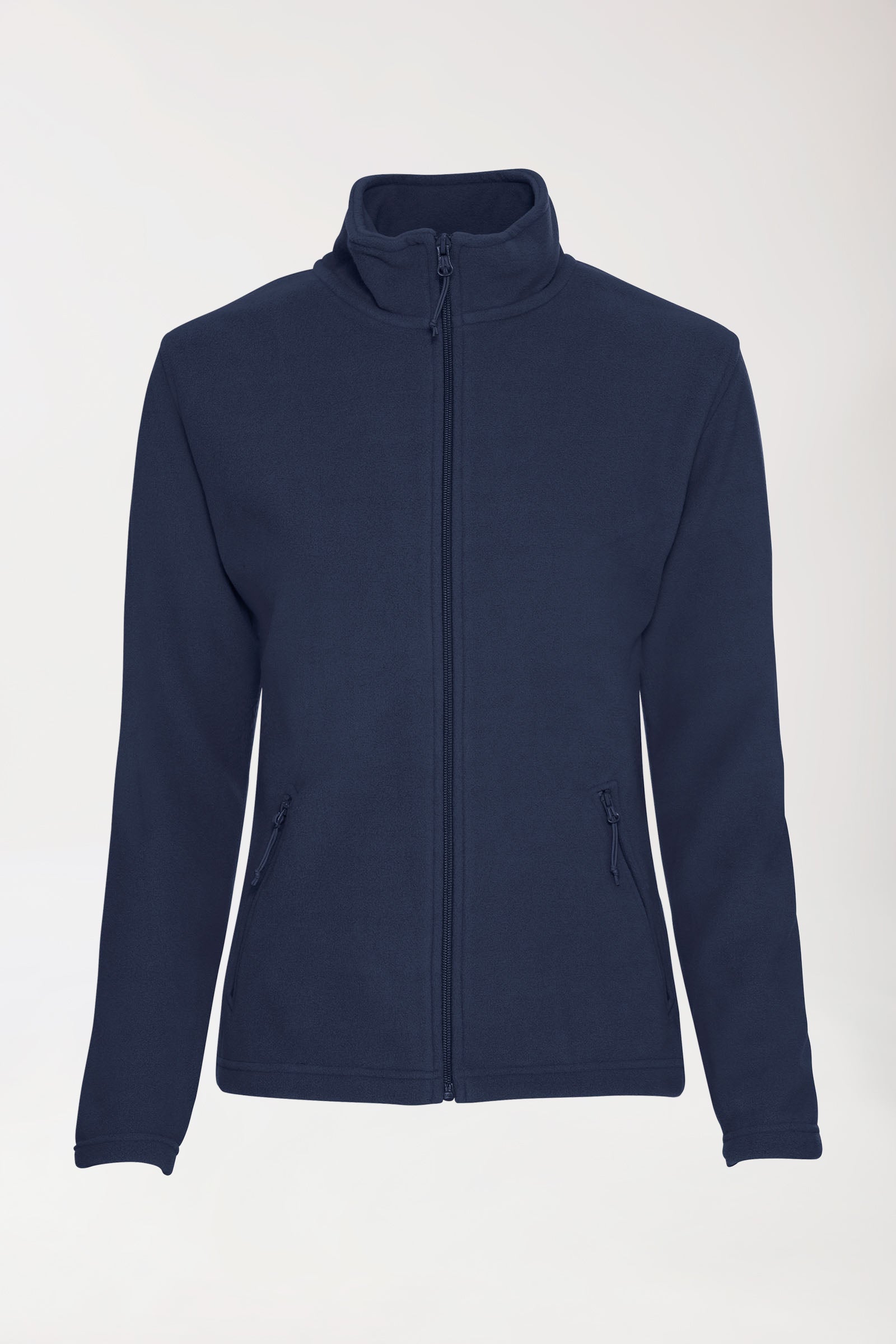 Fleecejas dames - opstaande kraag nacht blauw