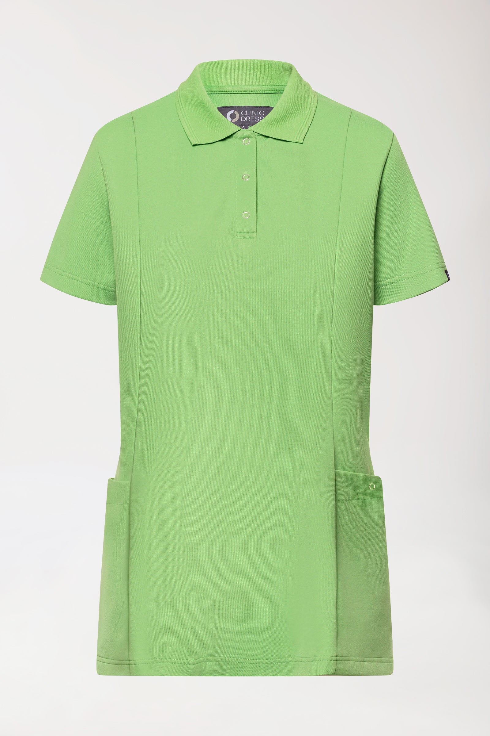 COMFY FLEX Stretch oversteektuniek dames - polokraag appelgroen