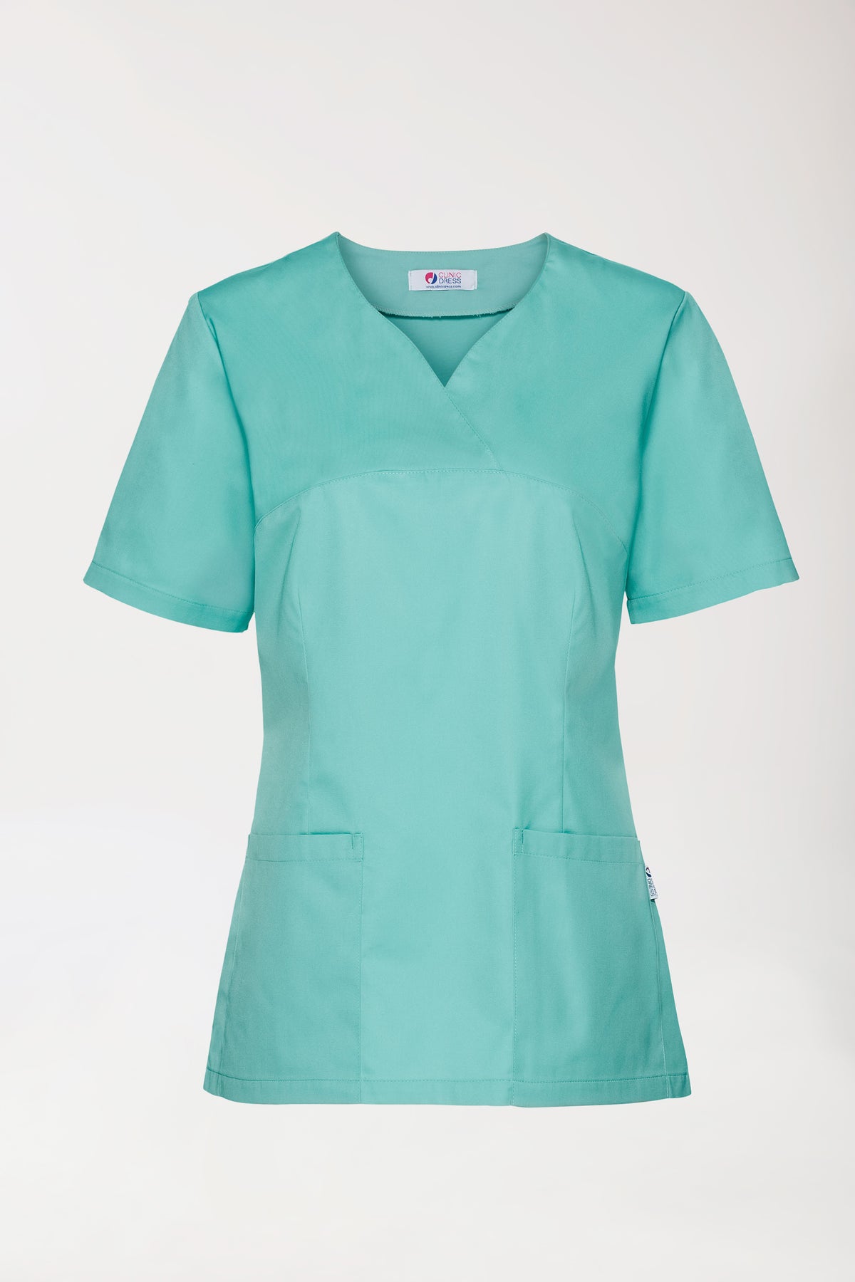 CORE oversteektuniek dames - hartvormige hals aqua green