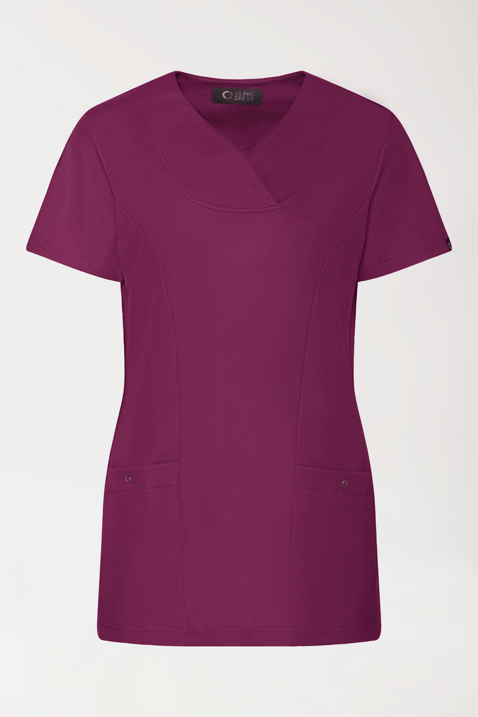 COMFY FLEX stretch oversteektuniek dames - hartvormige hals berry