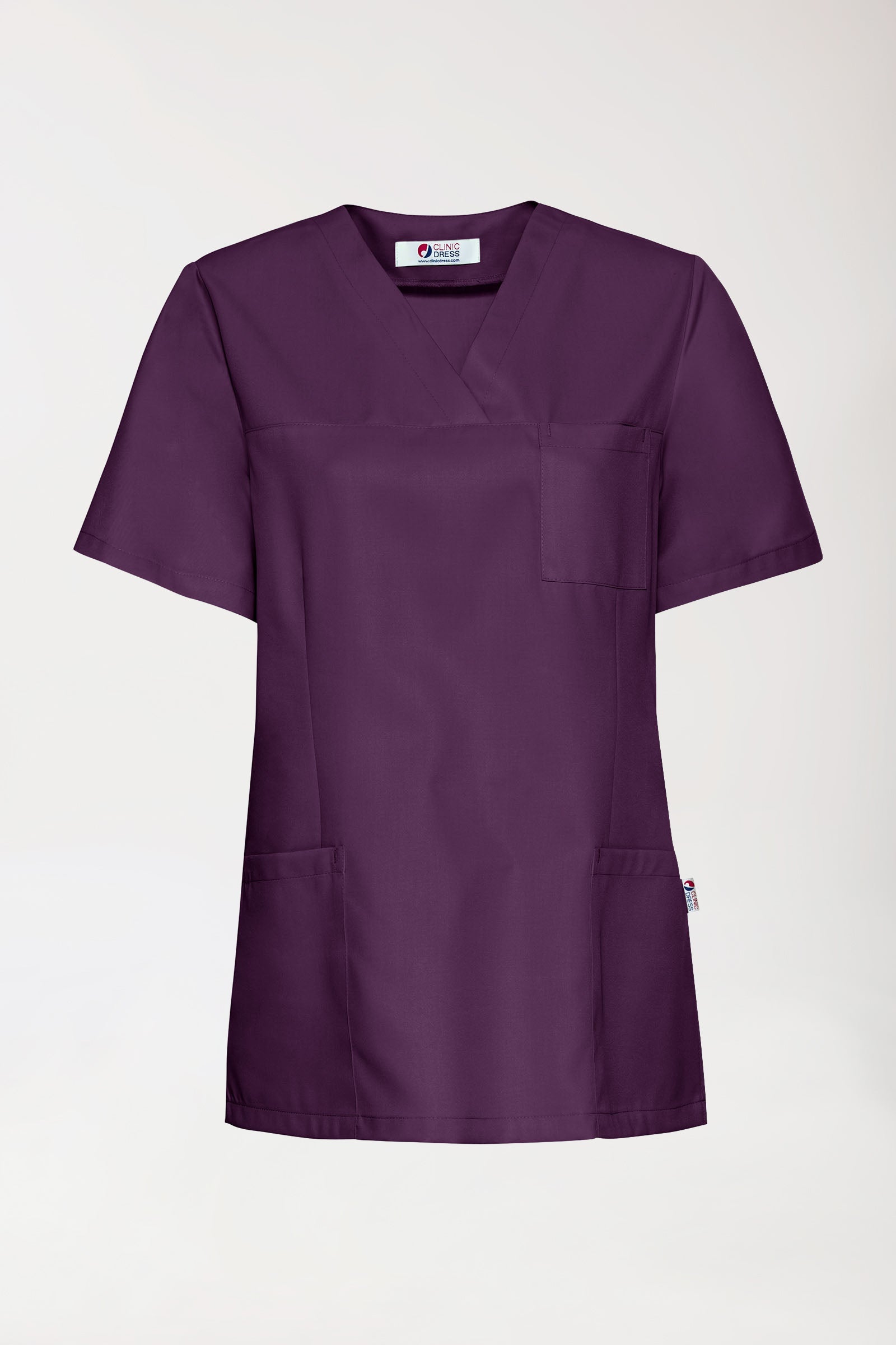 GREEN oversteektuniek dames - V-hals black berry