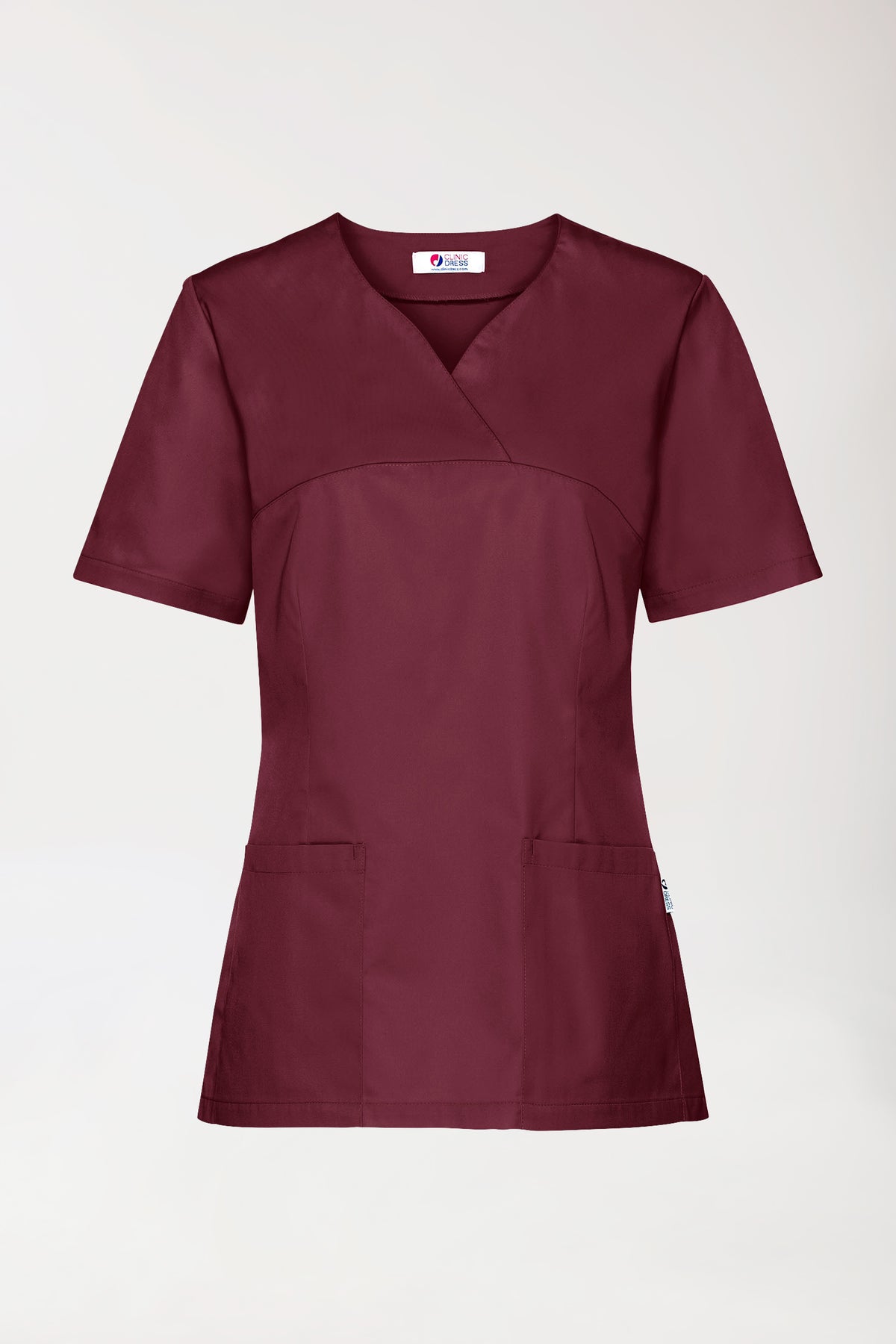 CORE oversteektuniek dames -5-pack- hartvormige hals bordeaux, Voorzijde view