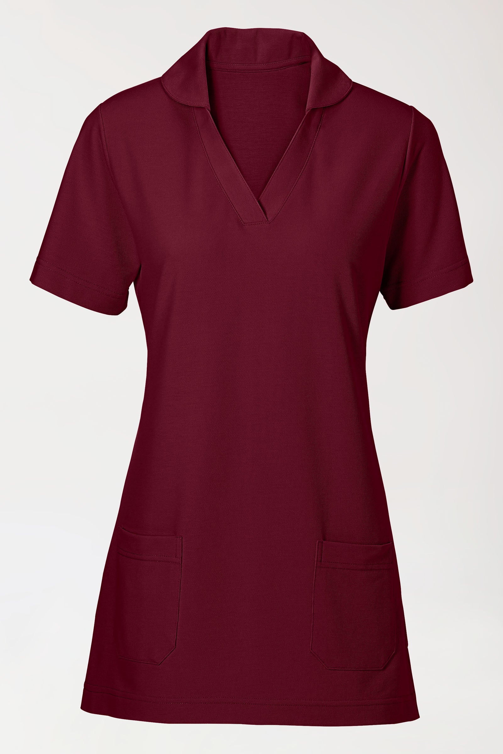 COMFY FLEX stretch oversteektuniek dames - sjaalkraag bordeaux