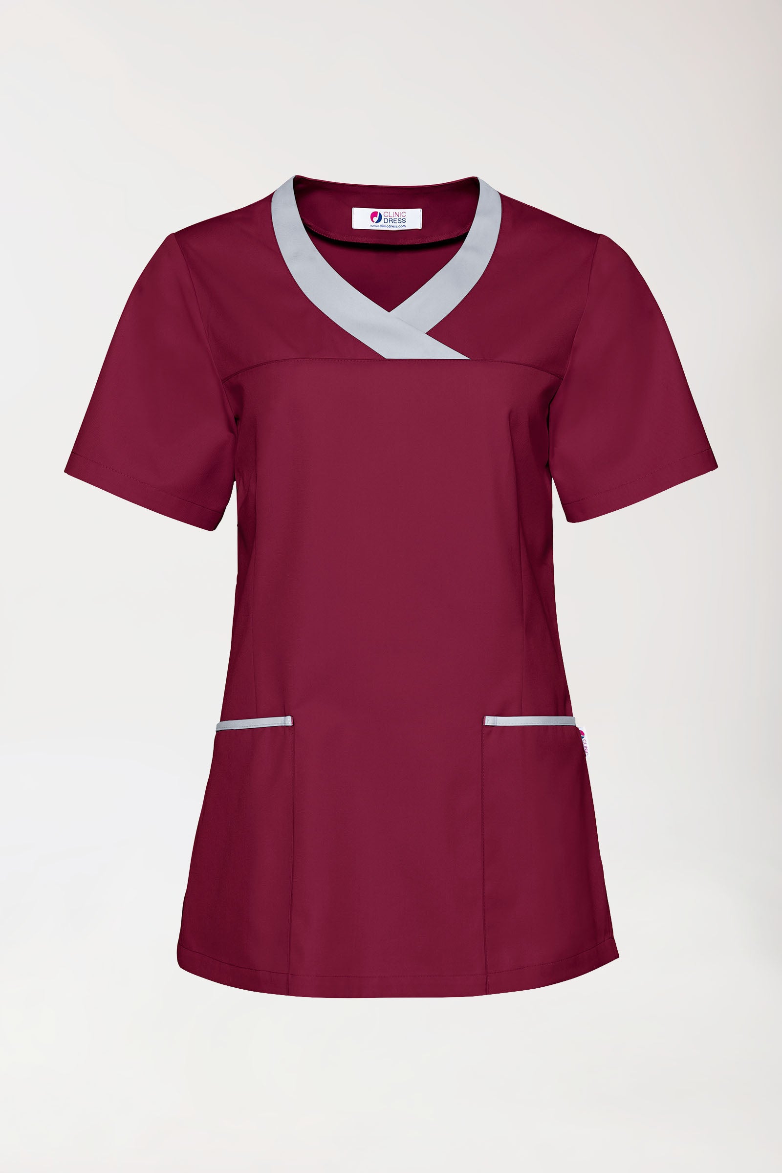 CORE oversteektuniek dames bordeaux/grijs