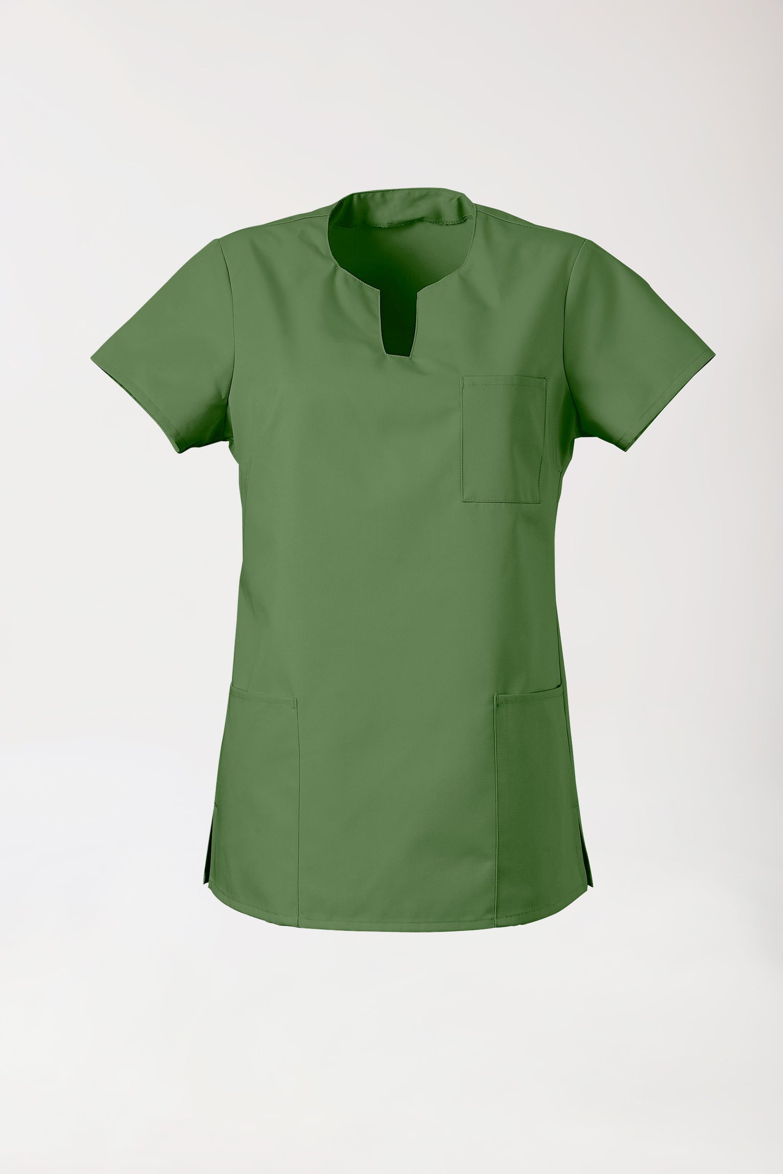 JUST STRONG oversteektuniek dames - hoekige hals grasgroen