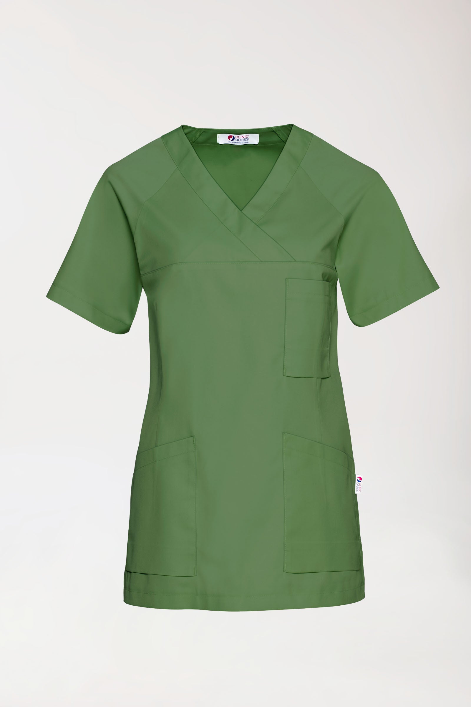 CORE oversteektuniek dames - V-hals grasgroen