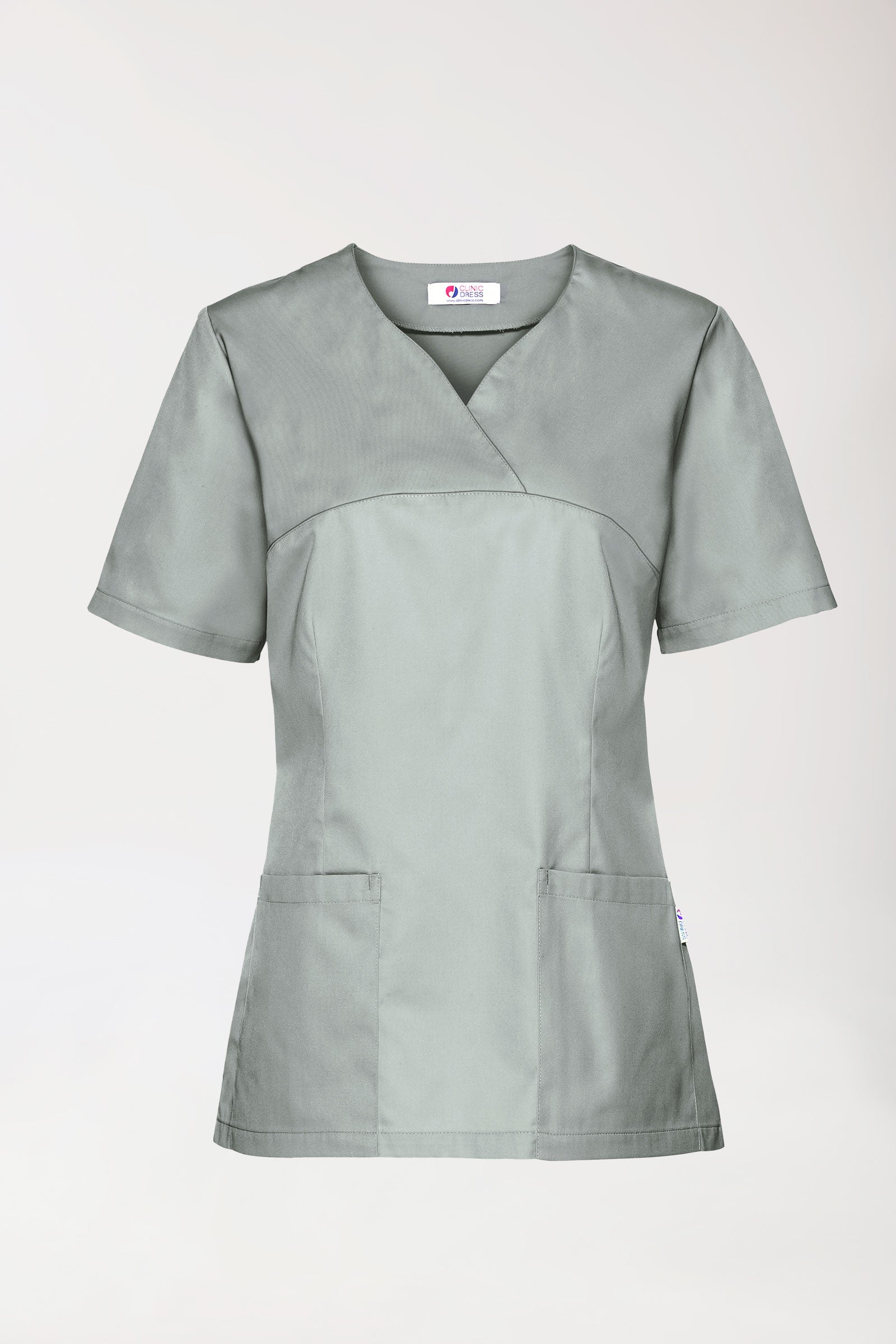 CORE oversteektuniek dames - hartvormige hals grijs