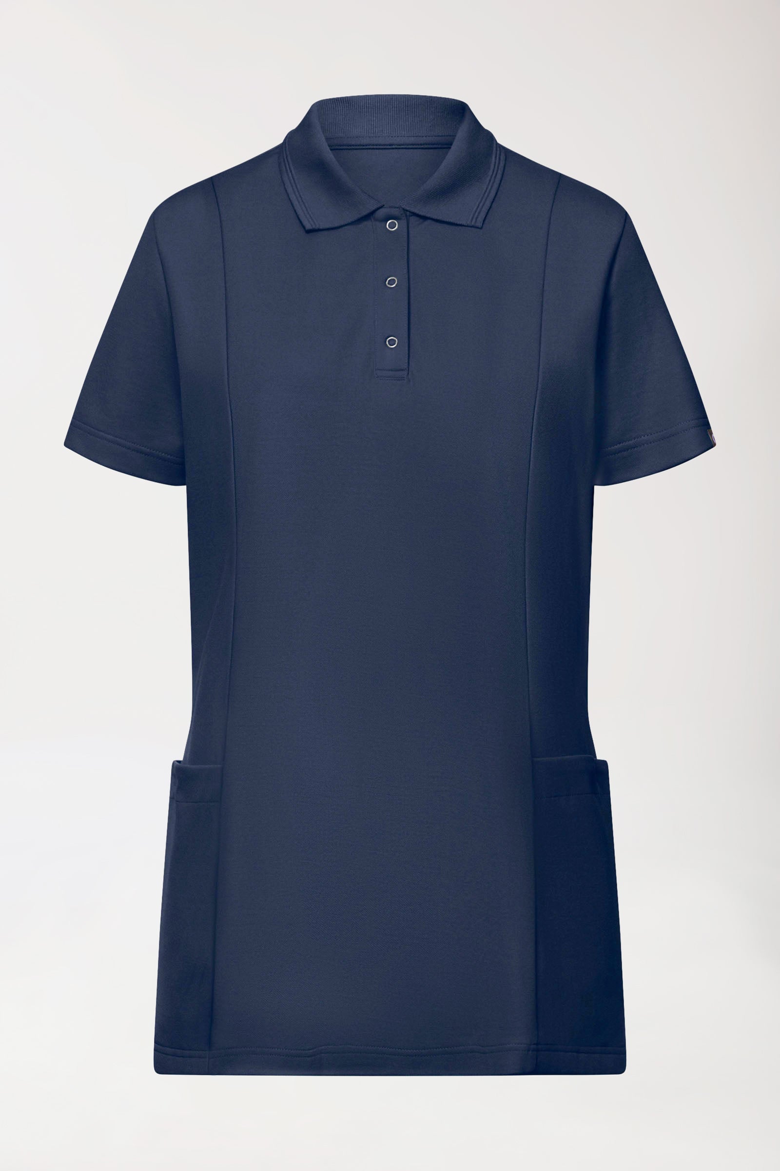 COMFY FLEX Stretch oversteektuniek dames - polokraag navy