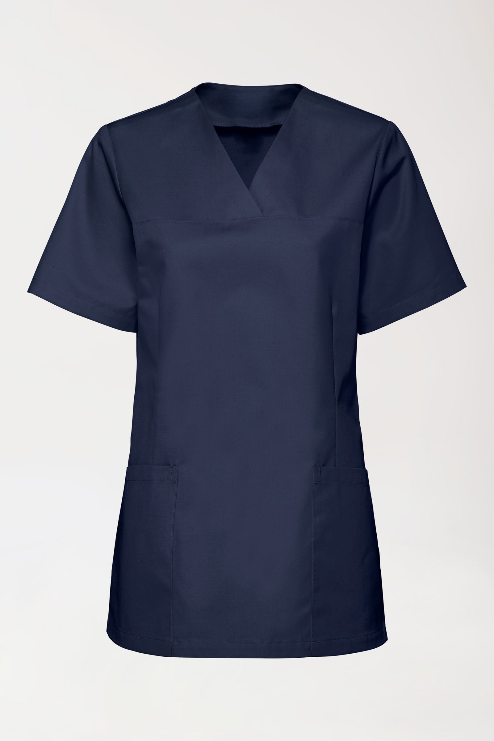 Stretch oversteektuniek dames - V-hals navy