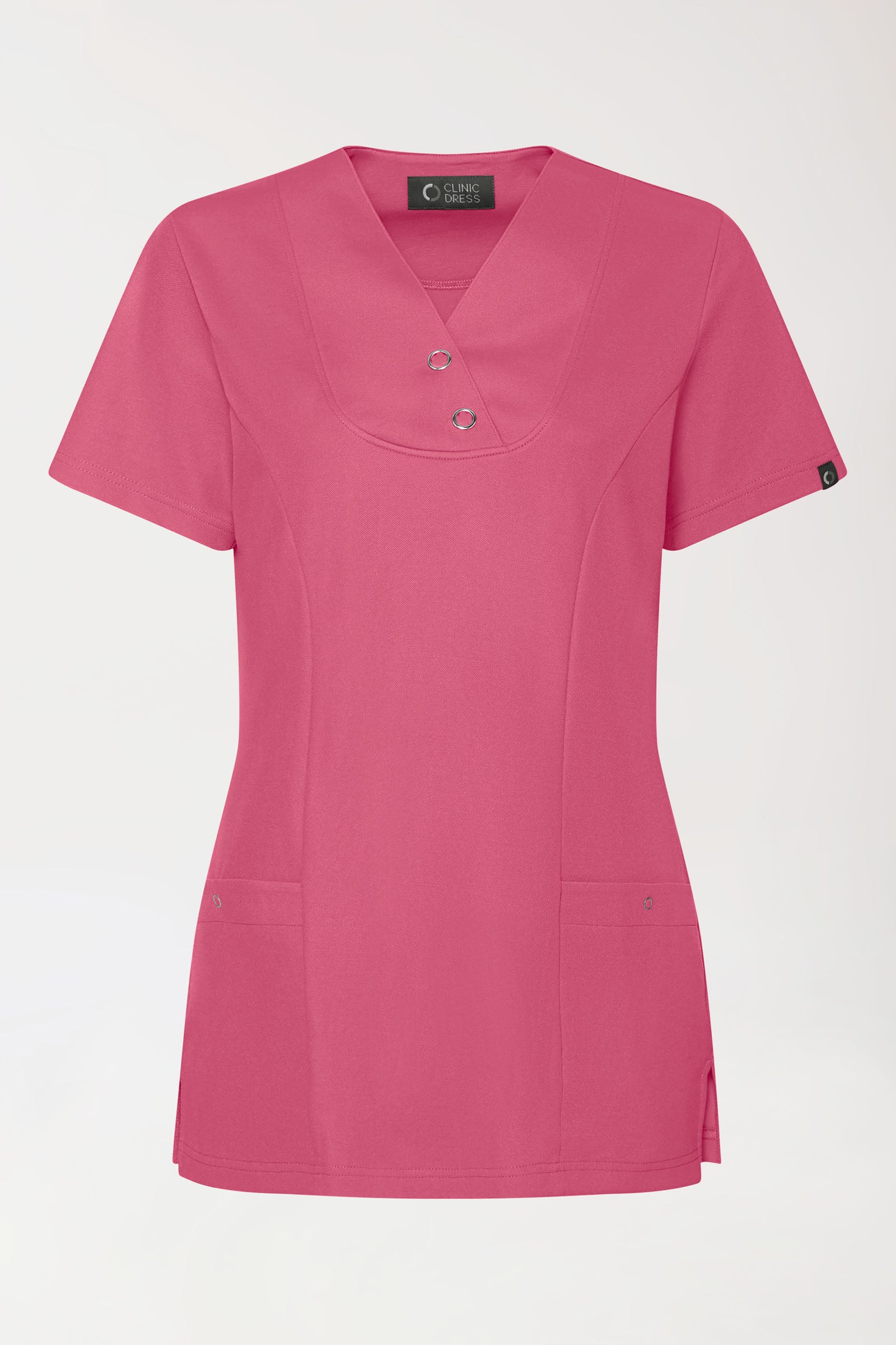 COMFY FLEX stretch oversteektuniek dames - met drukknopen oud rose
