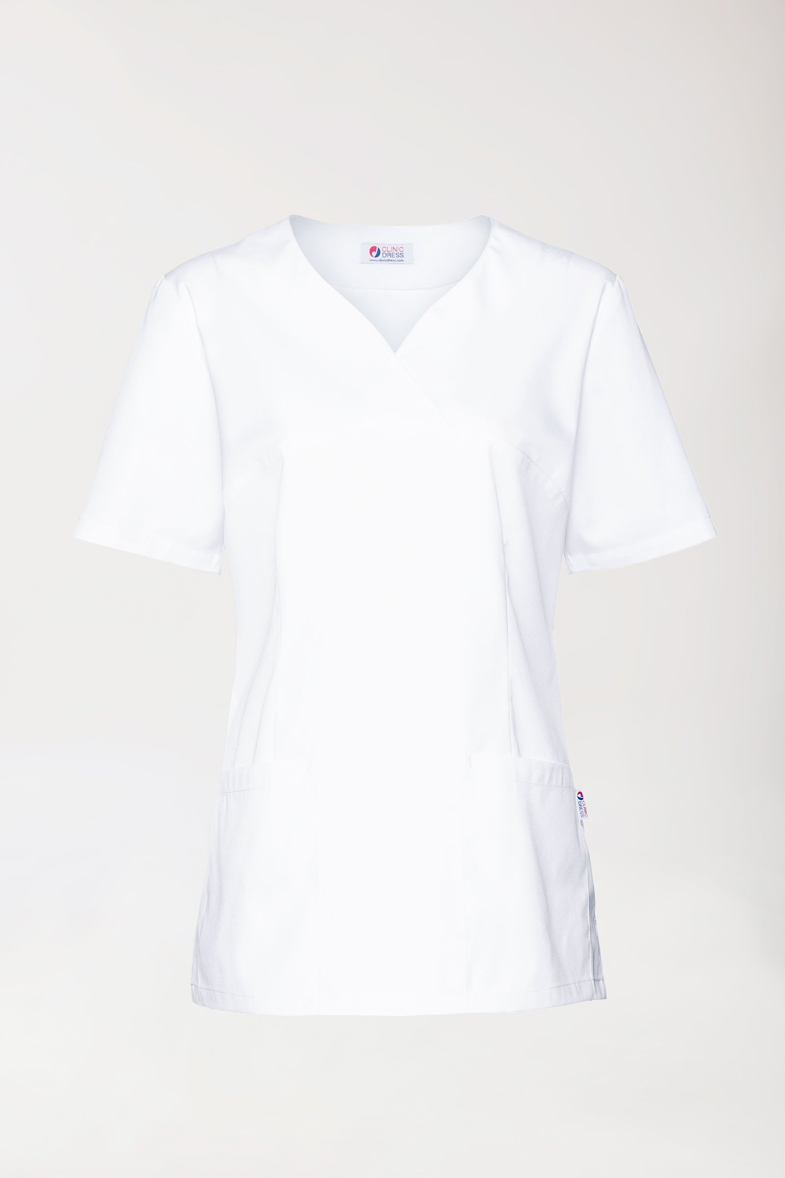 CORE oversteektuniek dames - hartvormige hals wit