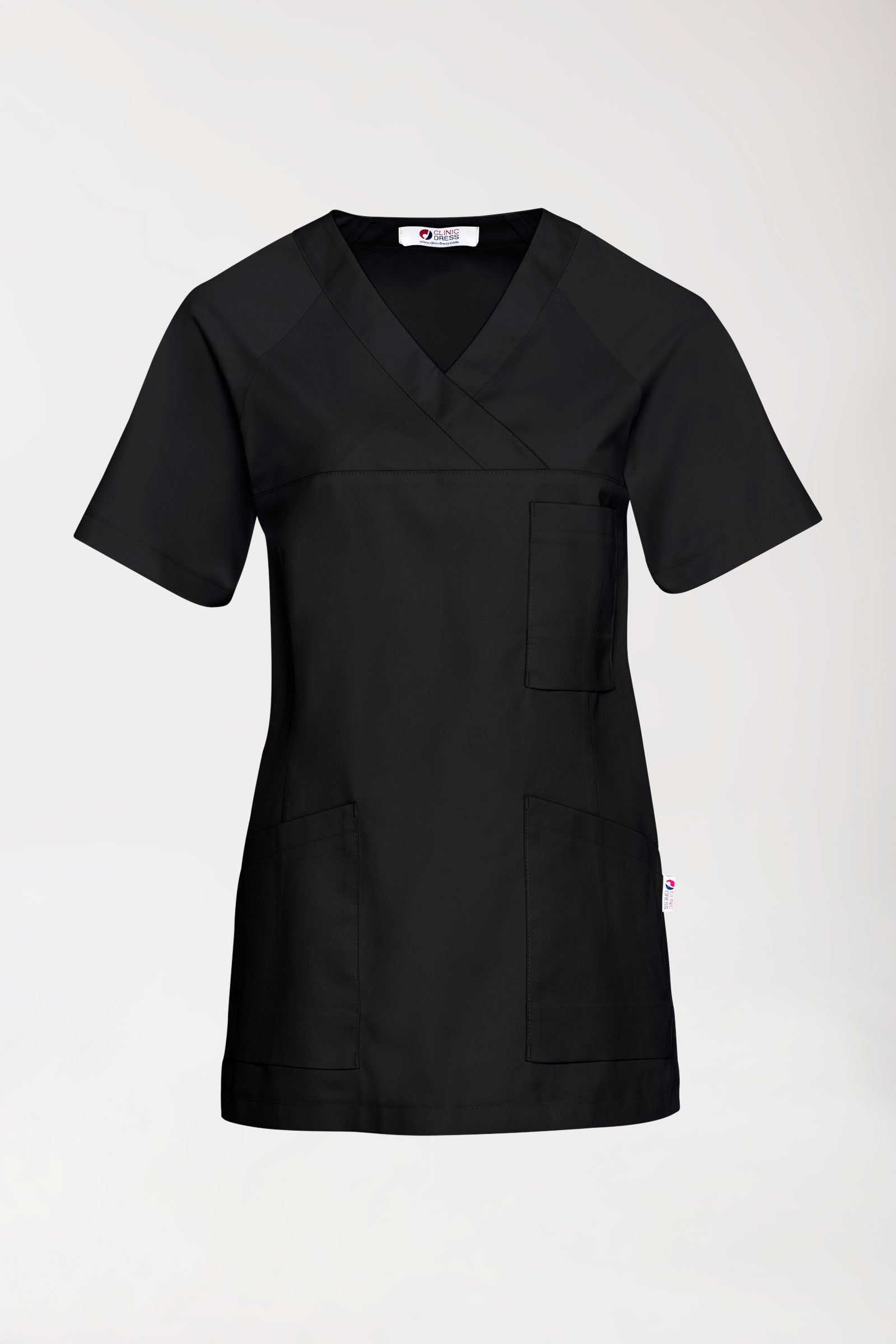 CORE oversteektuniek dames - V-hals zwart