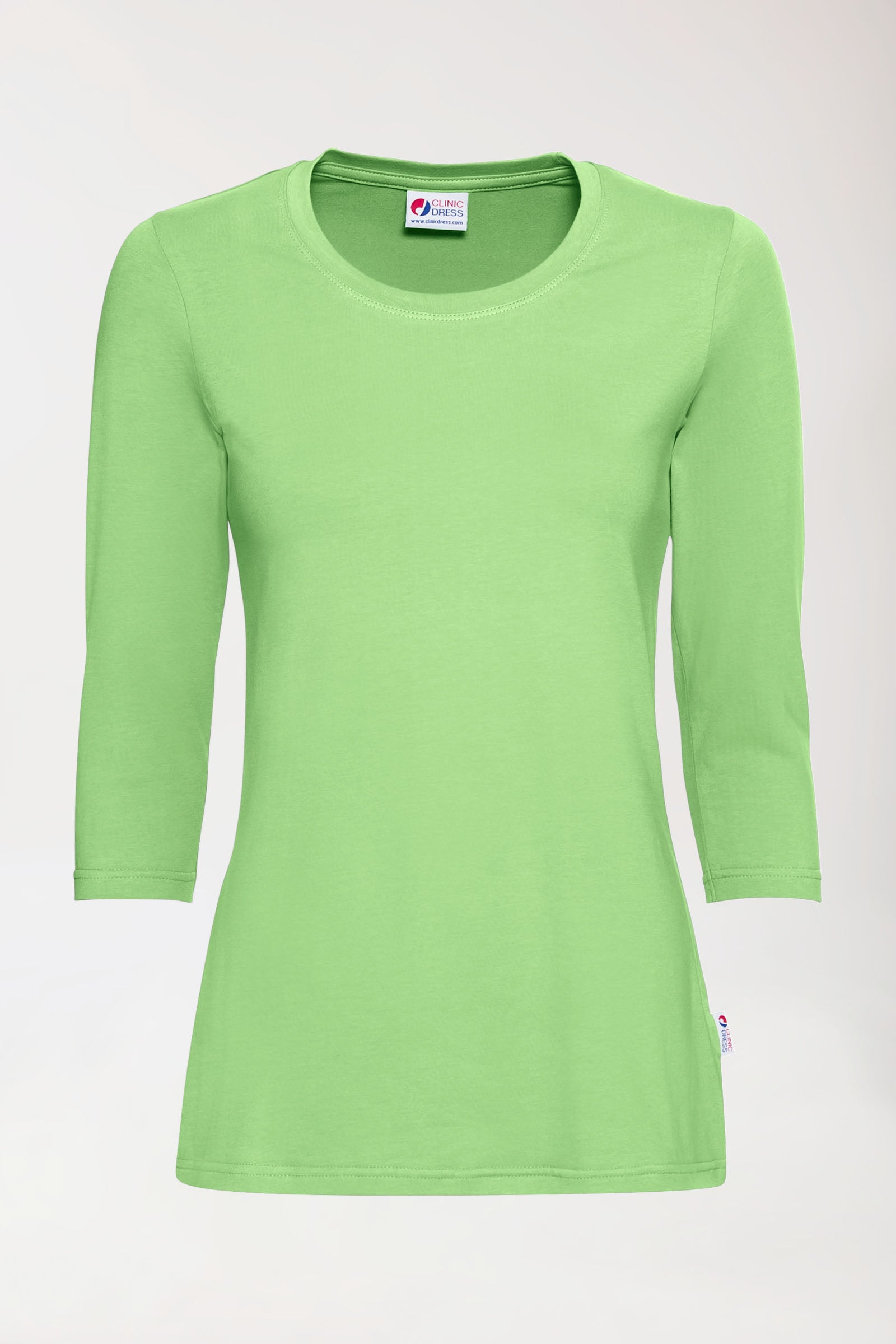 CORE shirt dames - 3/4 arm appelgroen