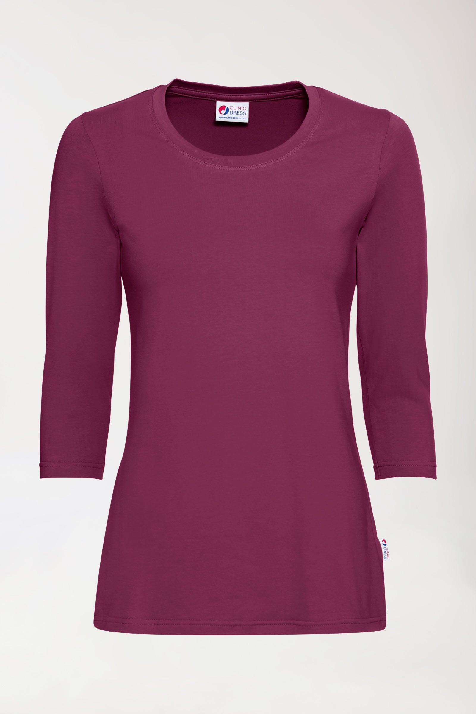 CORE shirt dames - 3/4 arm berry, Voorzijde view