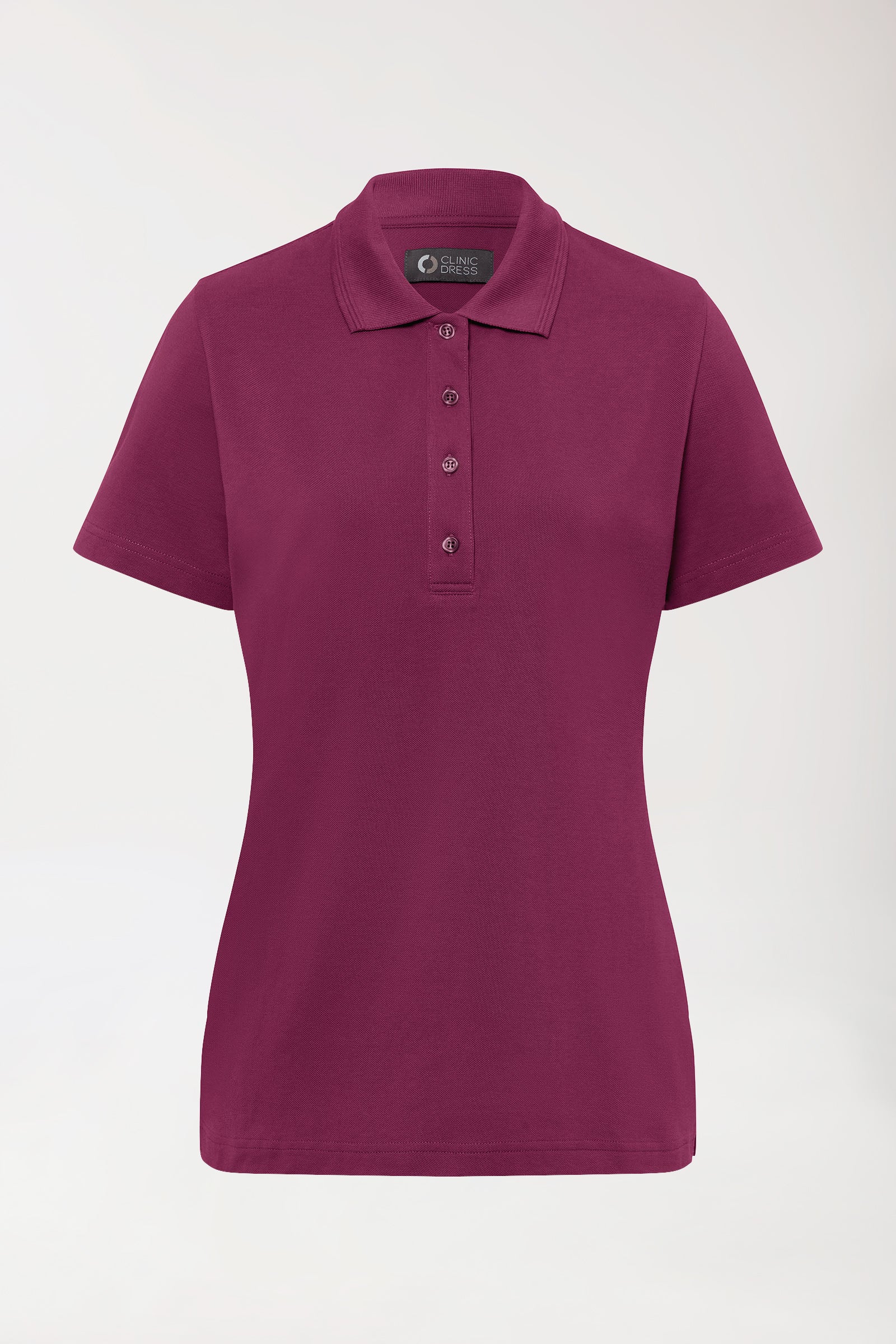 COMFY FLEX stretch shirt dames - polokraag berry