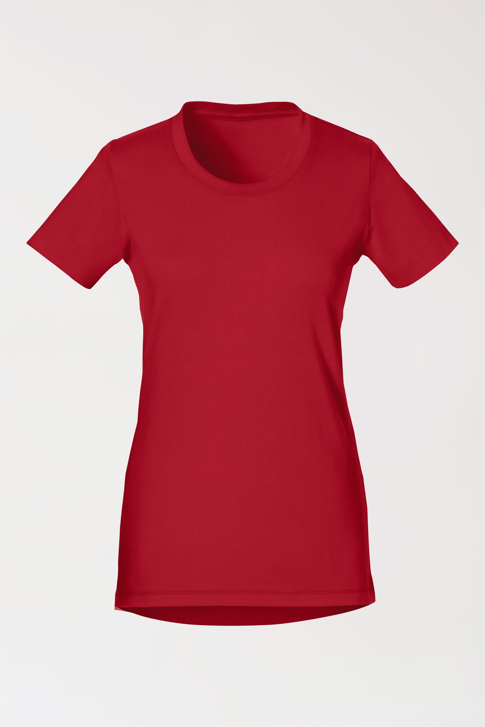 CORE shirt dames - ronde hals rood, Voorzijde view