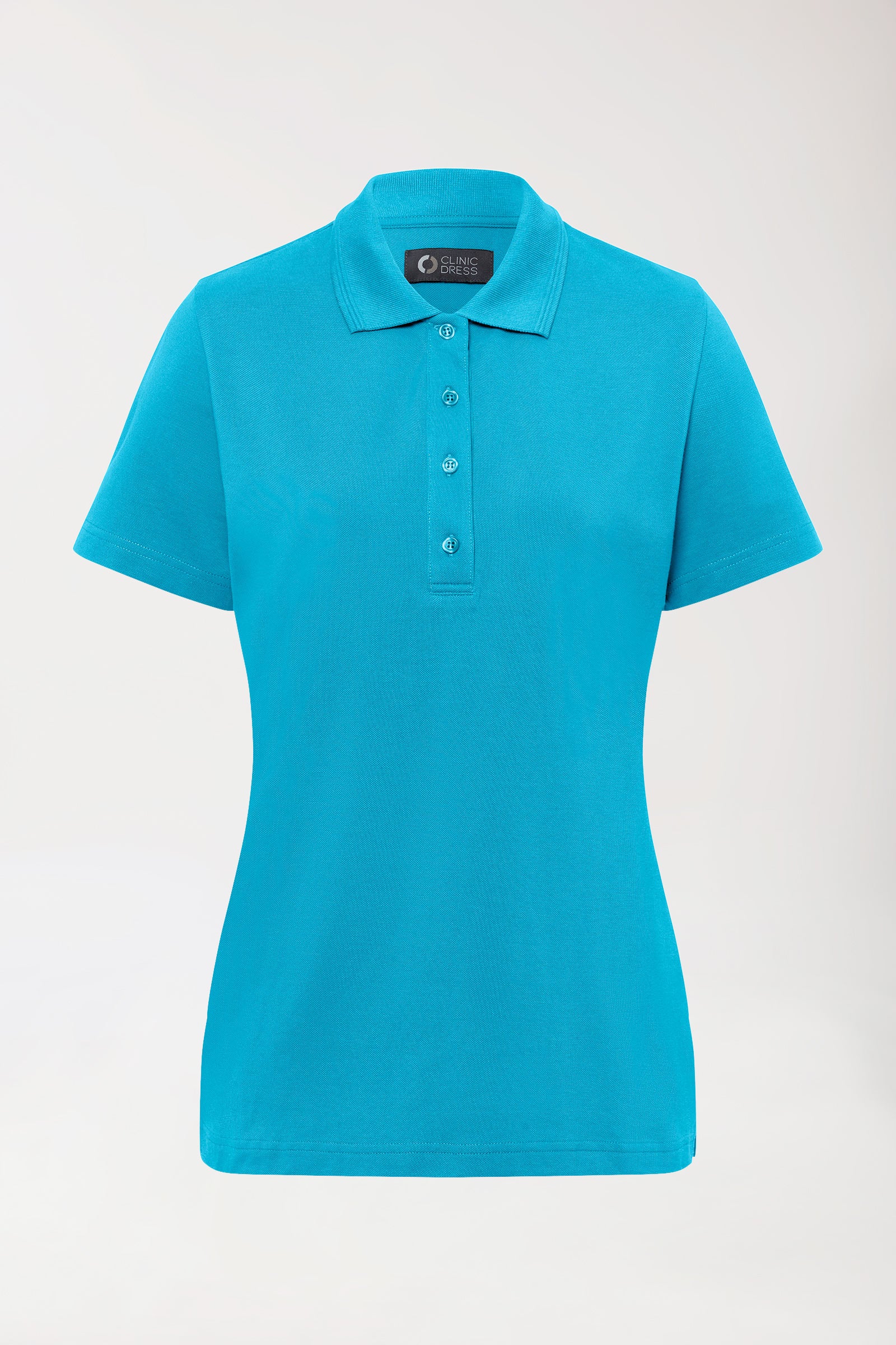 COMFY FLEX stretch shirt dames - polokraag turquoise